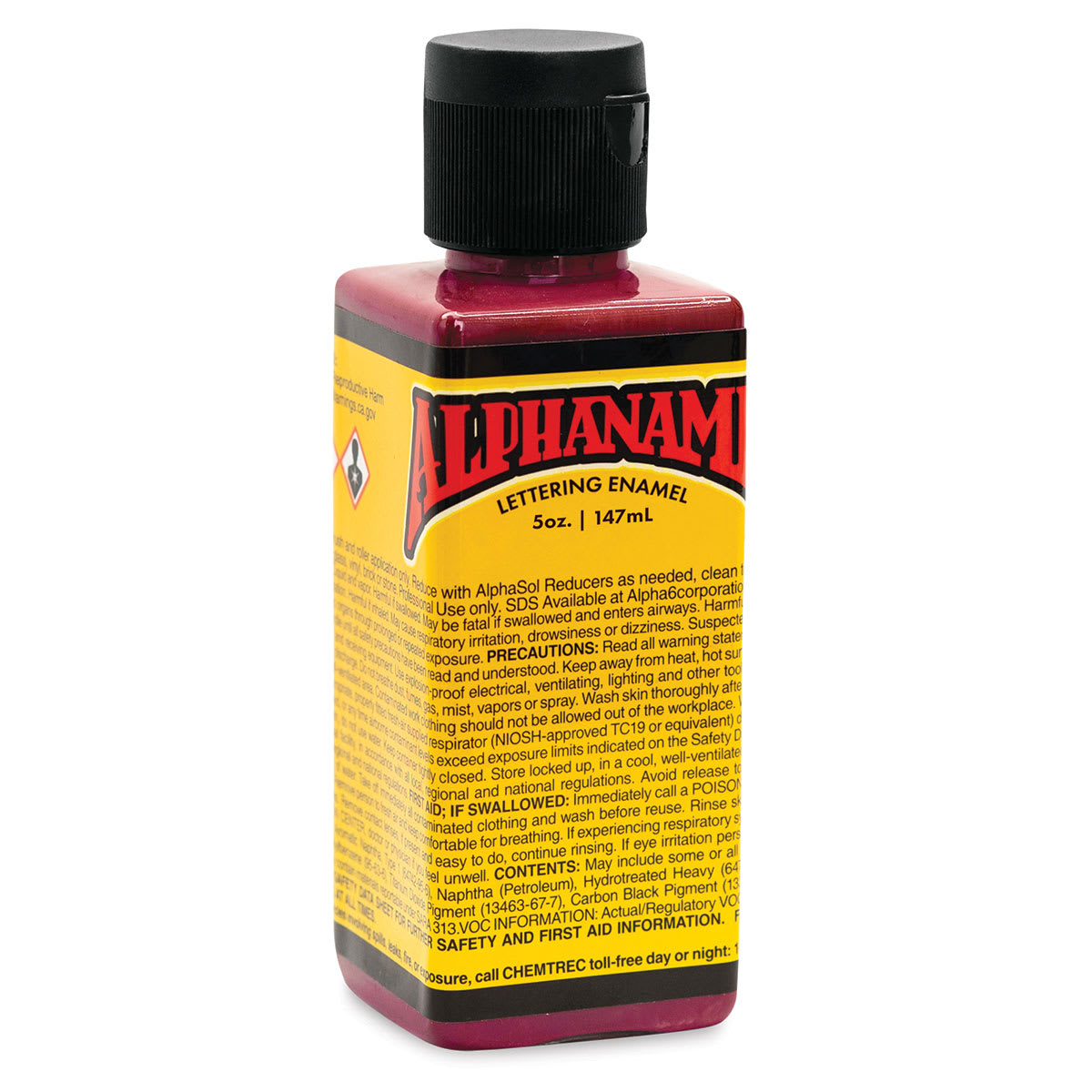 Alpha6 Alphanamel Lettering Enamel - Wine, 147 ml, Bottle