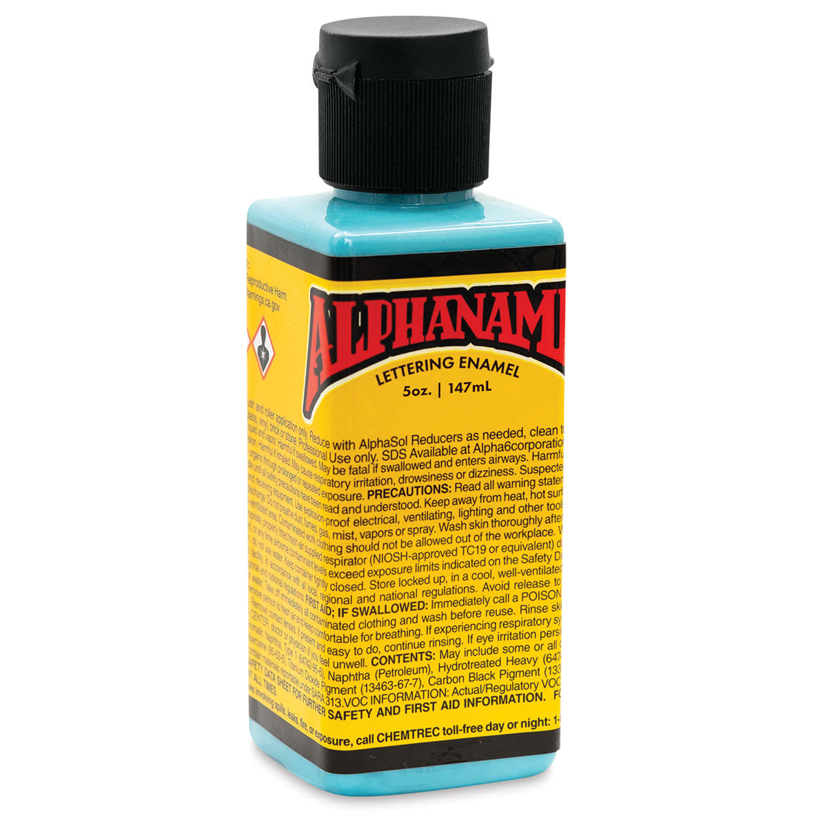 Alpha6 Alphanamel Lettering Enamel - Aqua, 147 ml, Bottle