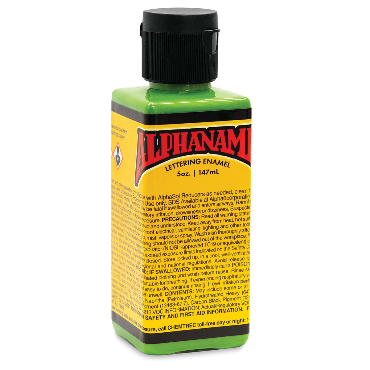 Alpha6 Alphanamel Lettering Enamel - Monster Green, 147 ml, Bottle