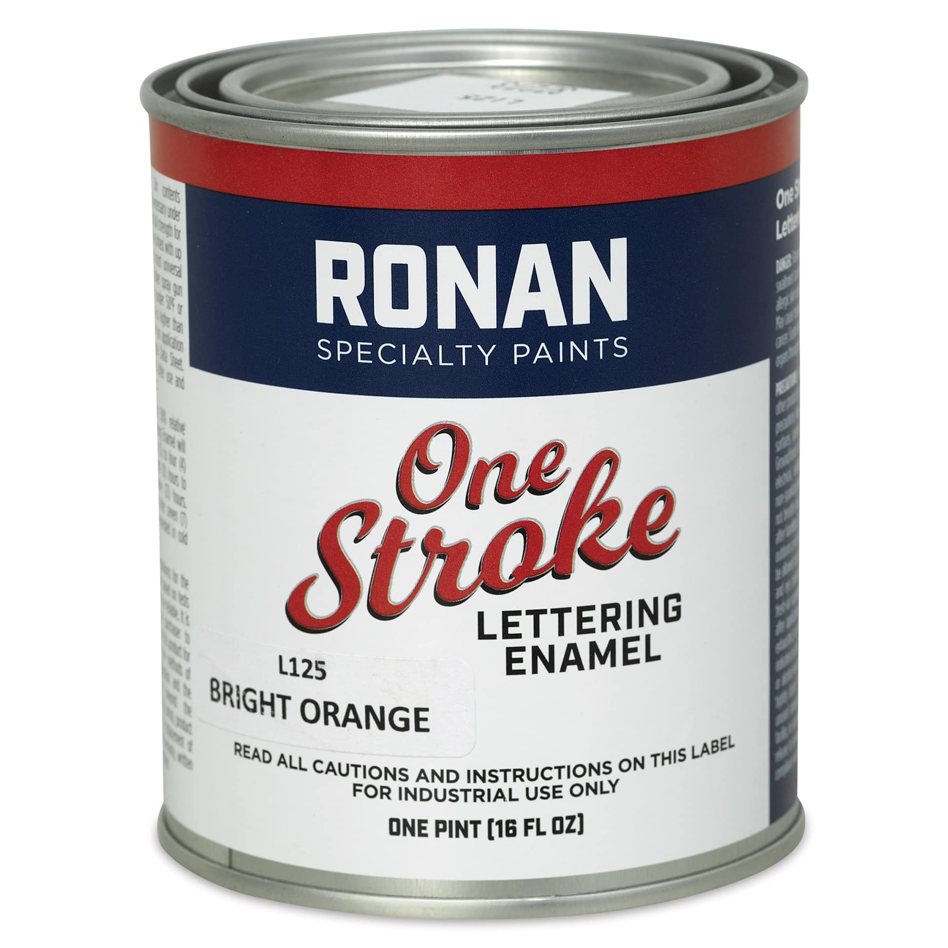 Ronan One Stroke Lettering Enamel - Bright Orange, Pint | BLICK