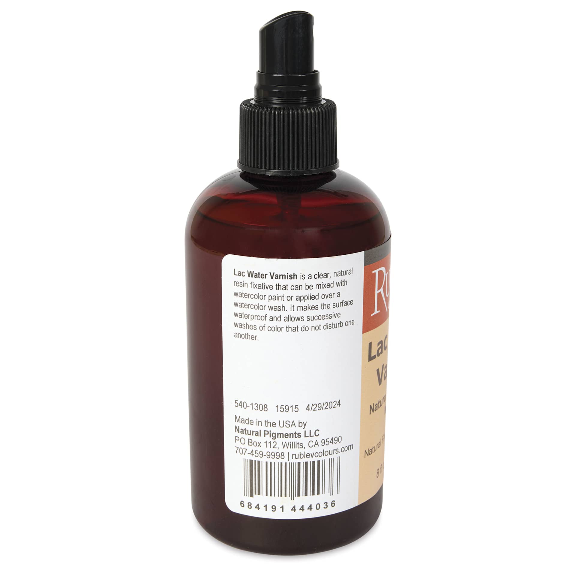 Rublev Lac Water Varnish - 236 ml back