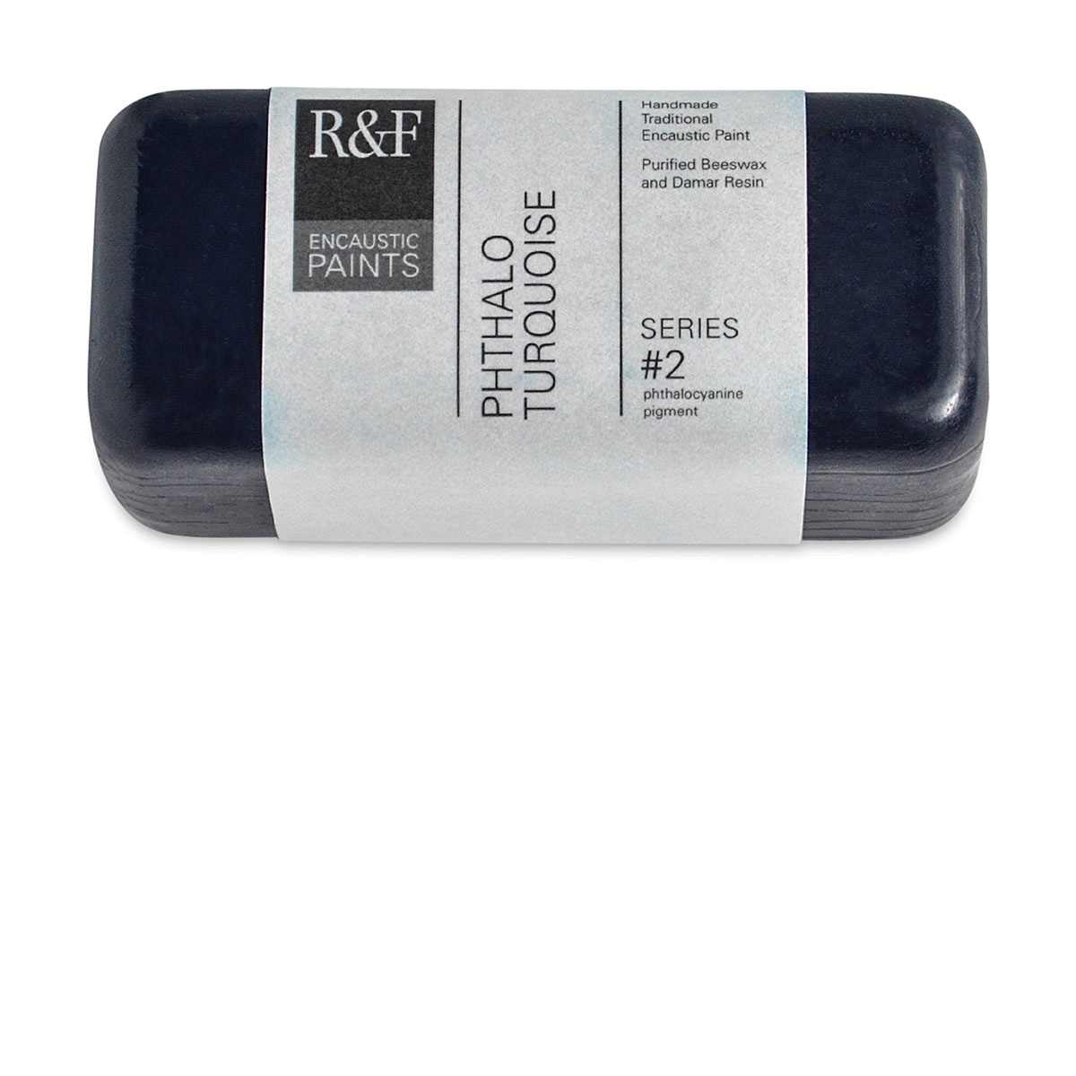R&F Encaustic Paint Block - Phthalo Turquoise, 104 ml block