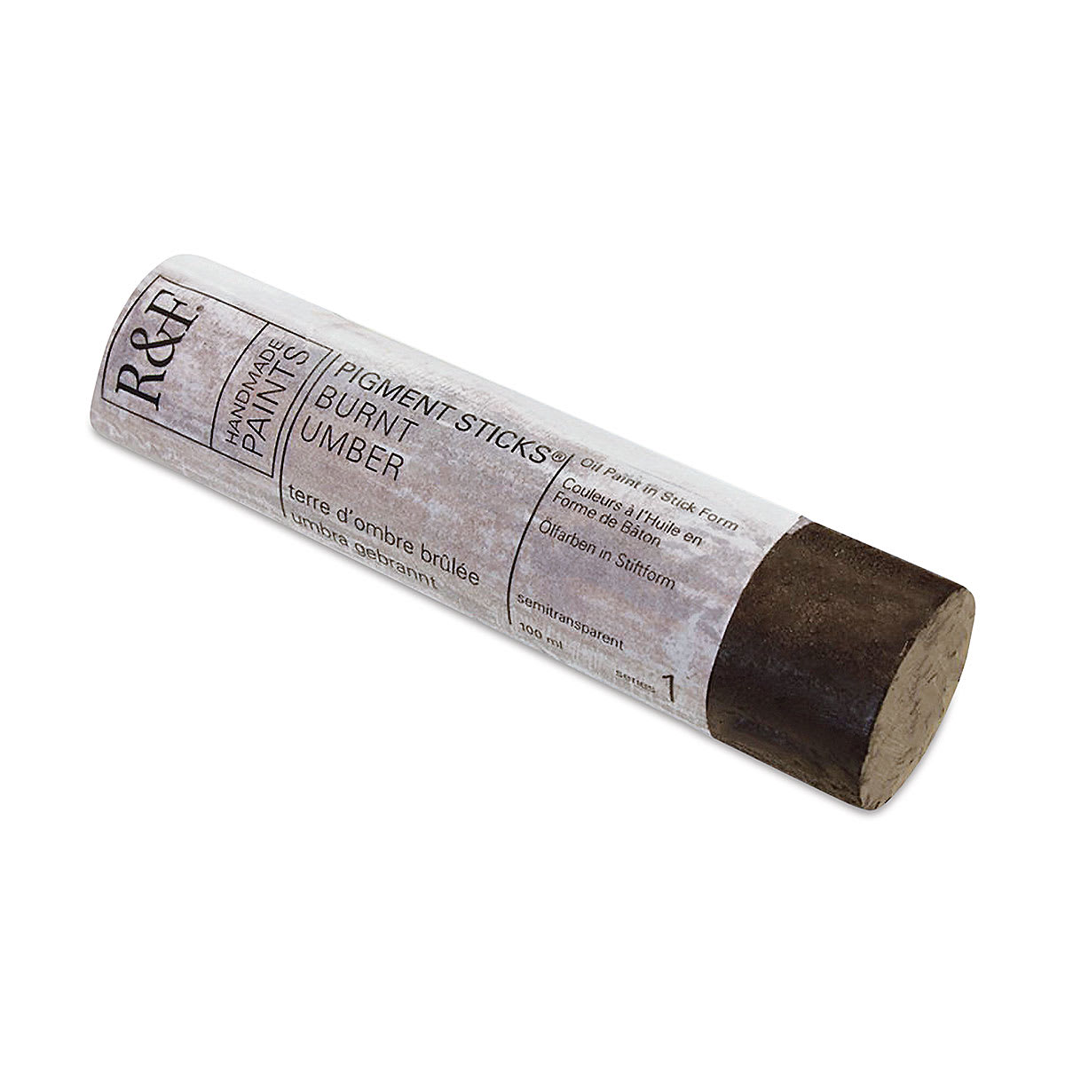 R&F Pigment Stick - Burnt Umber, 100 ml stick