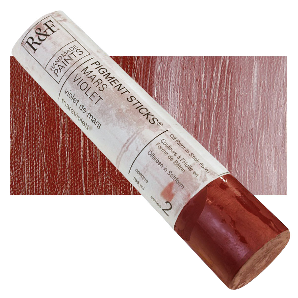R&F Pigment Stick - Mars Violet, 188 ml stick and swatch