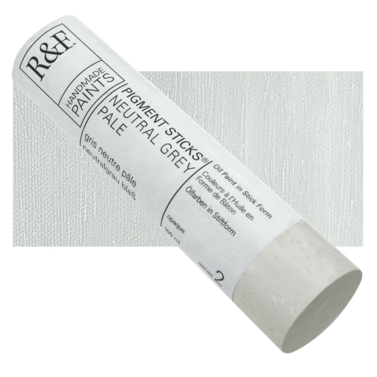 R&F Pigment Stick - Neutral Grey Pale, 100 ml stick and swatch