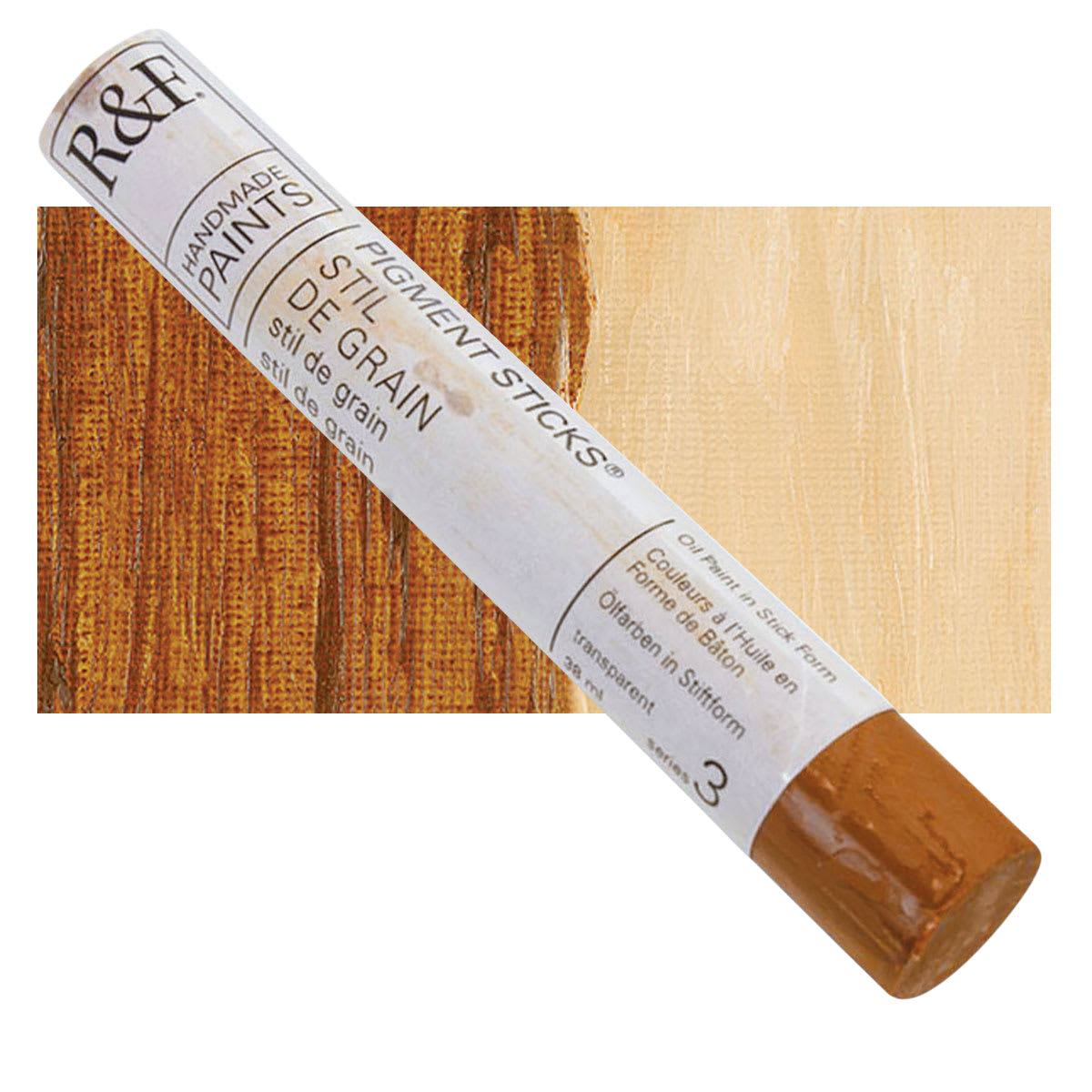 R&F Pigment Stick - Stil De Grain, 38 ml stick and swatch