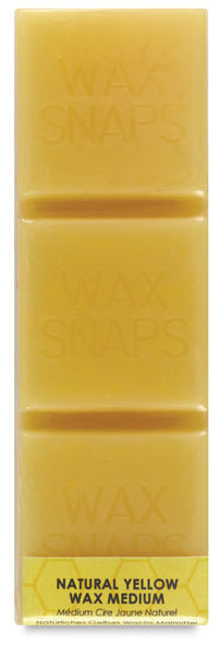 Enkaustikos Wax Snaps Encaustic Mediums - Yellow Wax Medium Snaps in package
