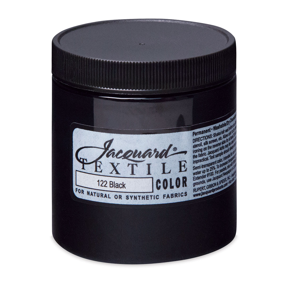 Jacquard Textile Color - Black, 8 oz jar