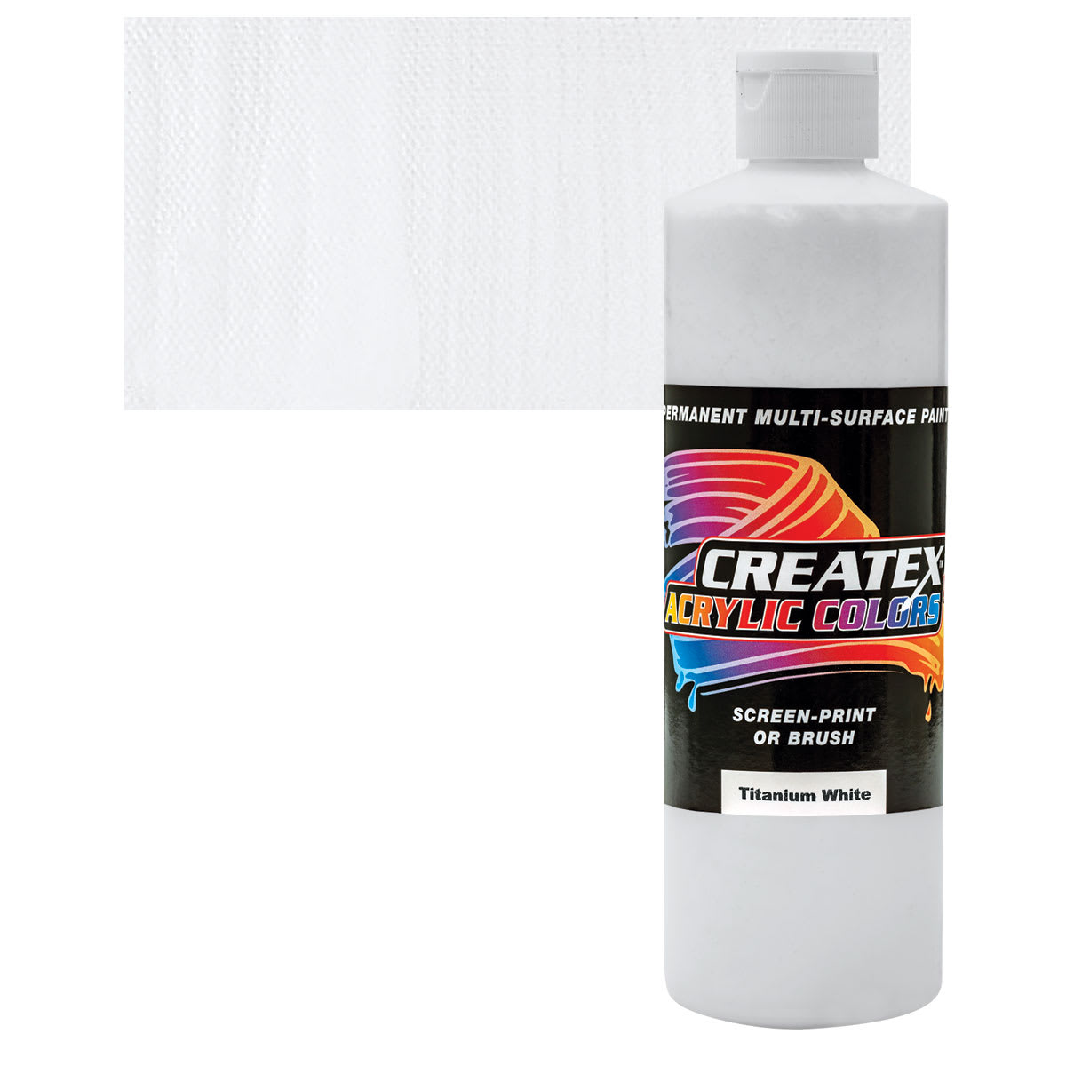 Createx Acrylic - Titanium White, Pint and swatch