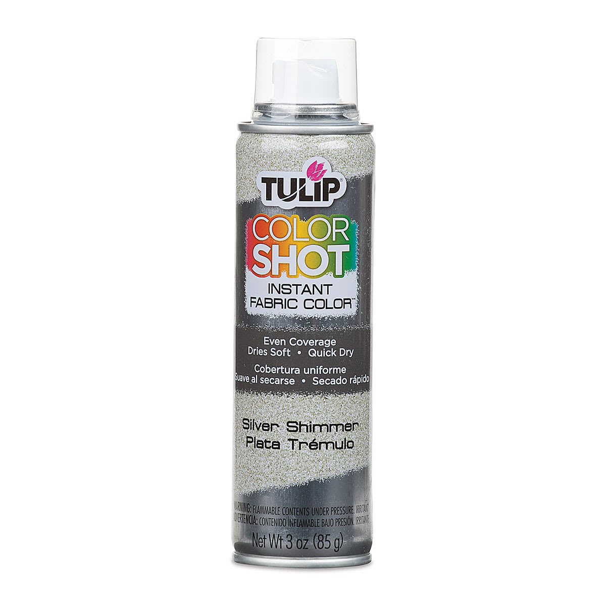 Tulip ColorShot Instant Fabric Color Spray - Metallic Silver