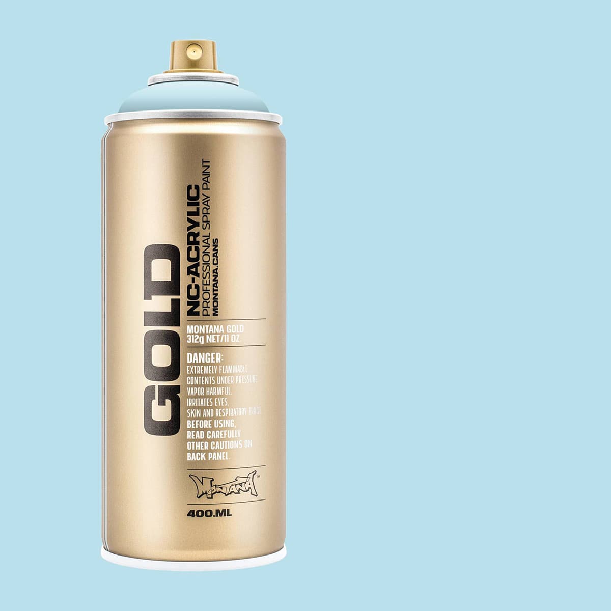 Montana Gold Acrylic Professional Spray Paint - Summit, 400 ml (Spray can with color swatch)