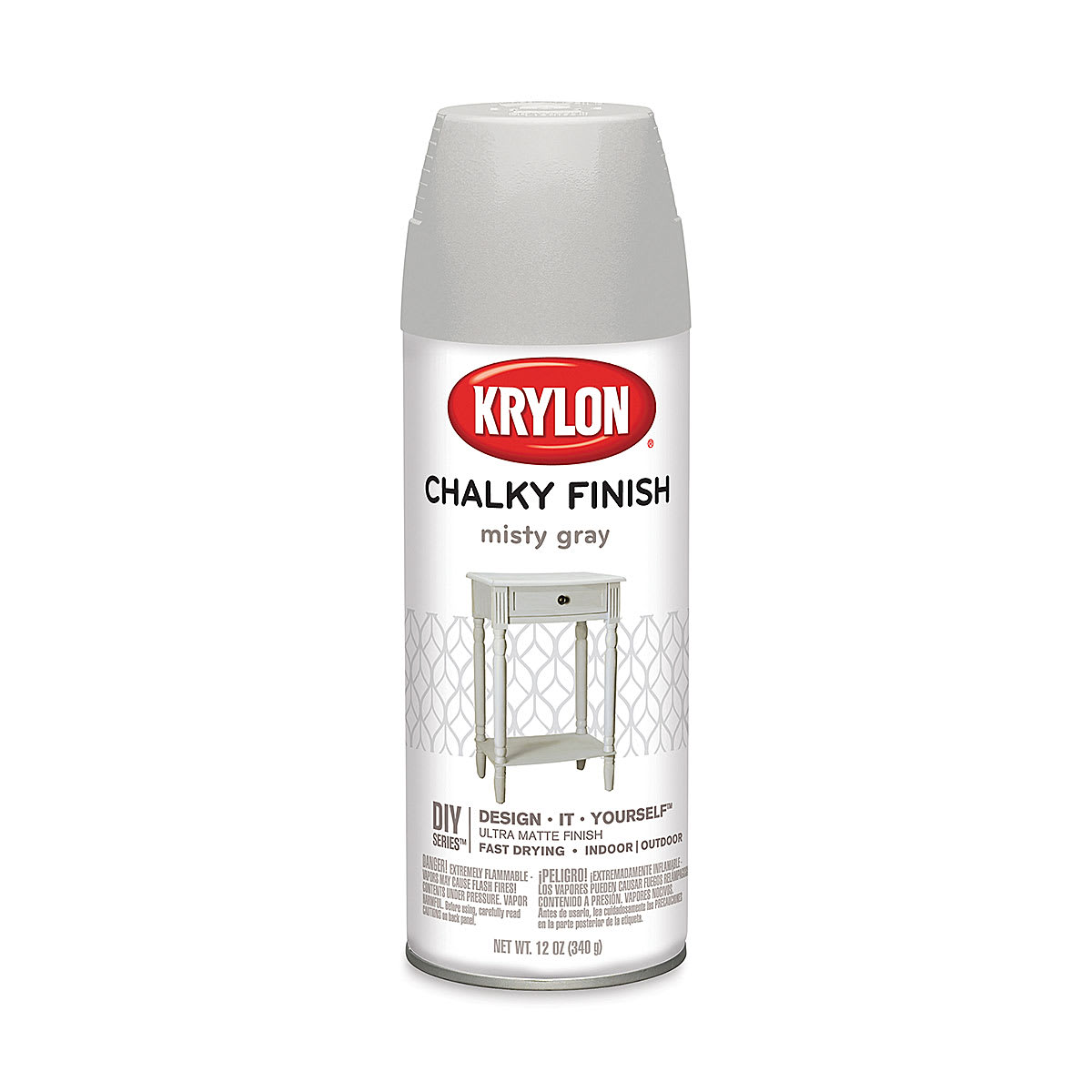 Krylon Chalky Finish Spray Paint - Misty Gray