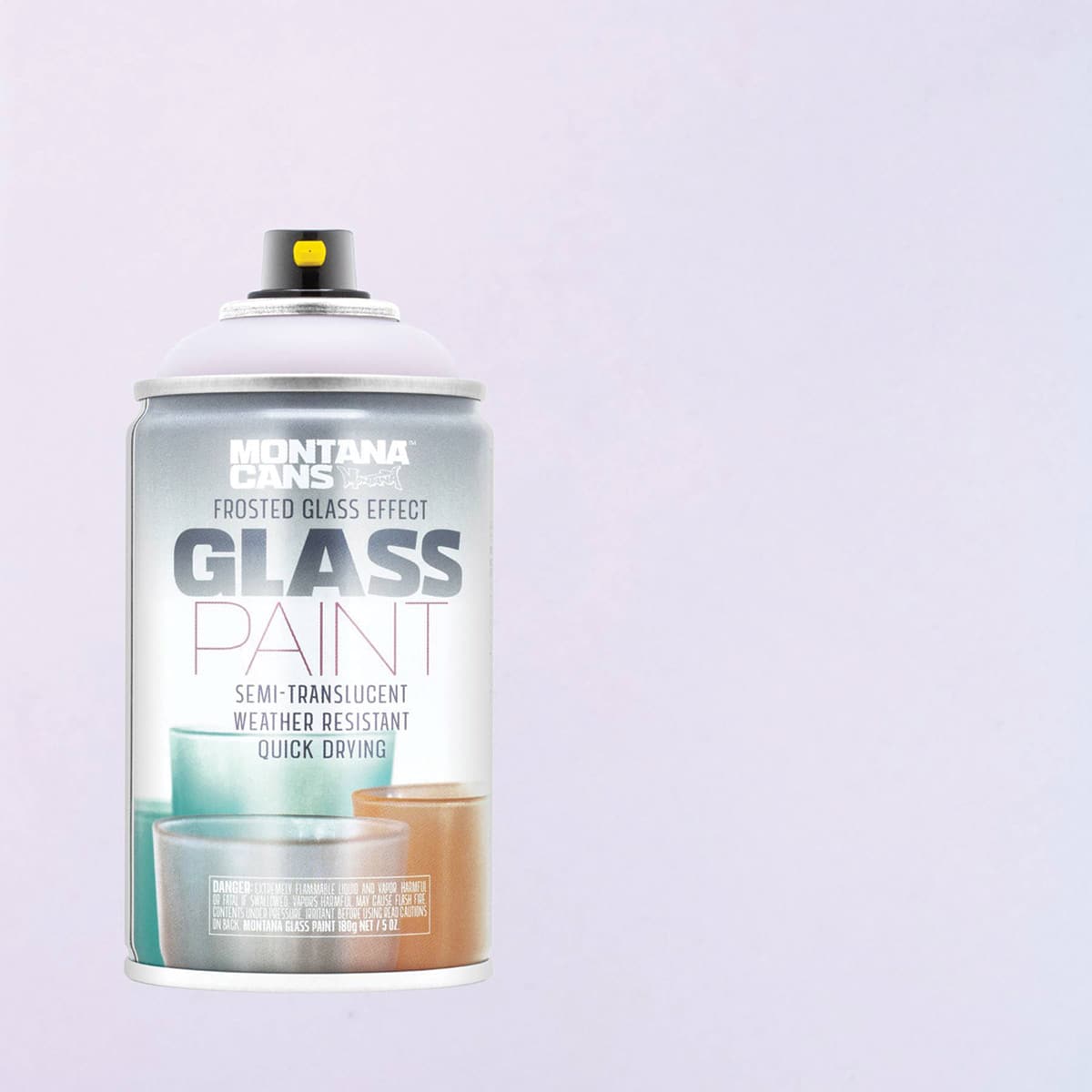 Montana Glass Spray Paint - Rose (Spray can with swatch)