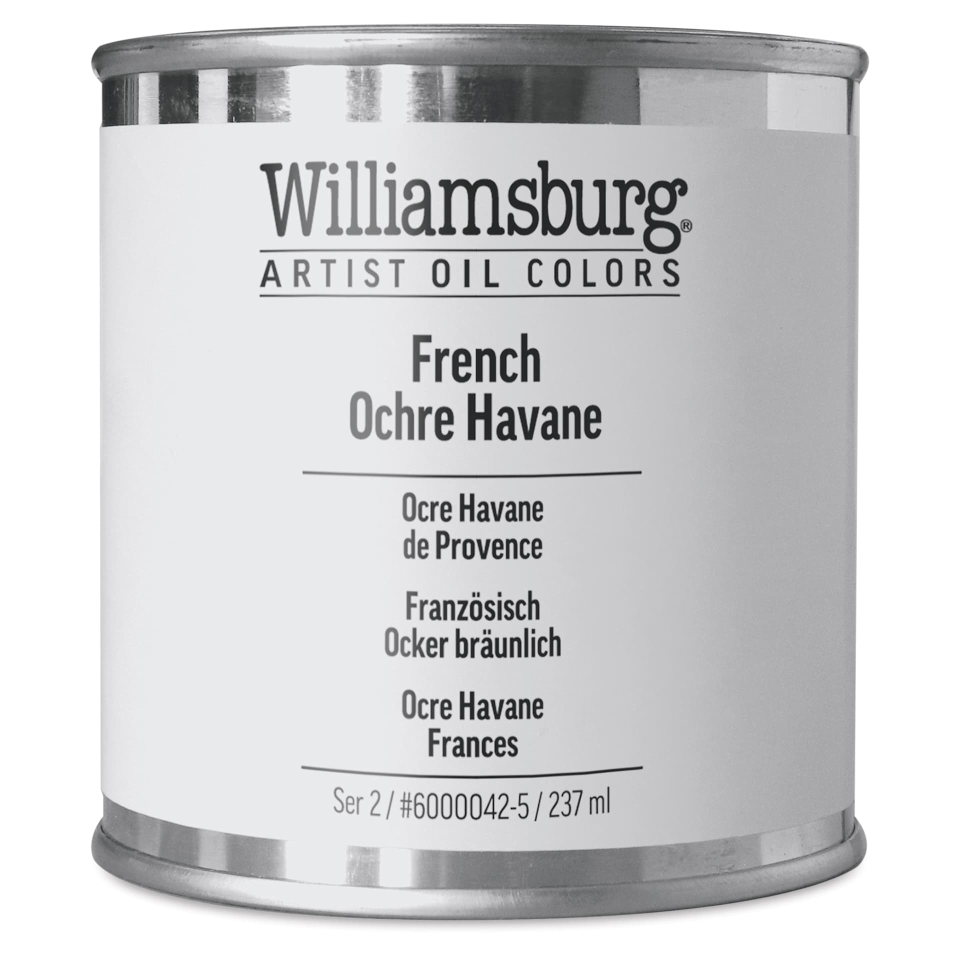 Williamsburg Handmade Oil Paint - French Ochre Havane, 8 oz can