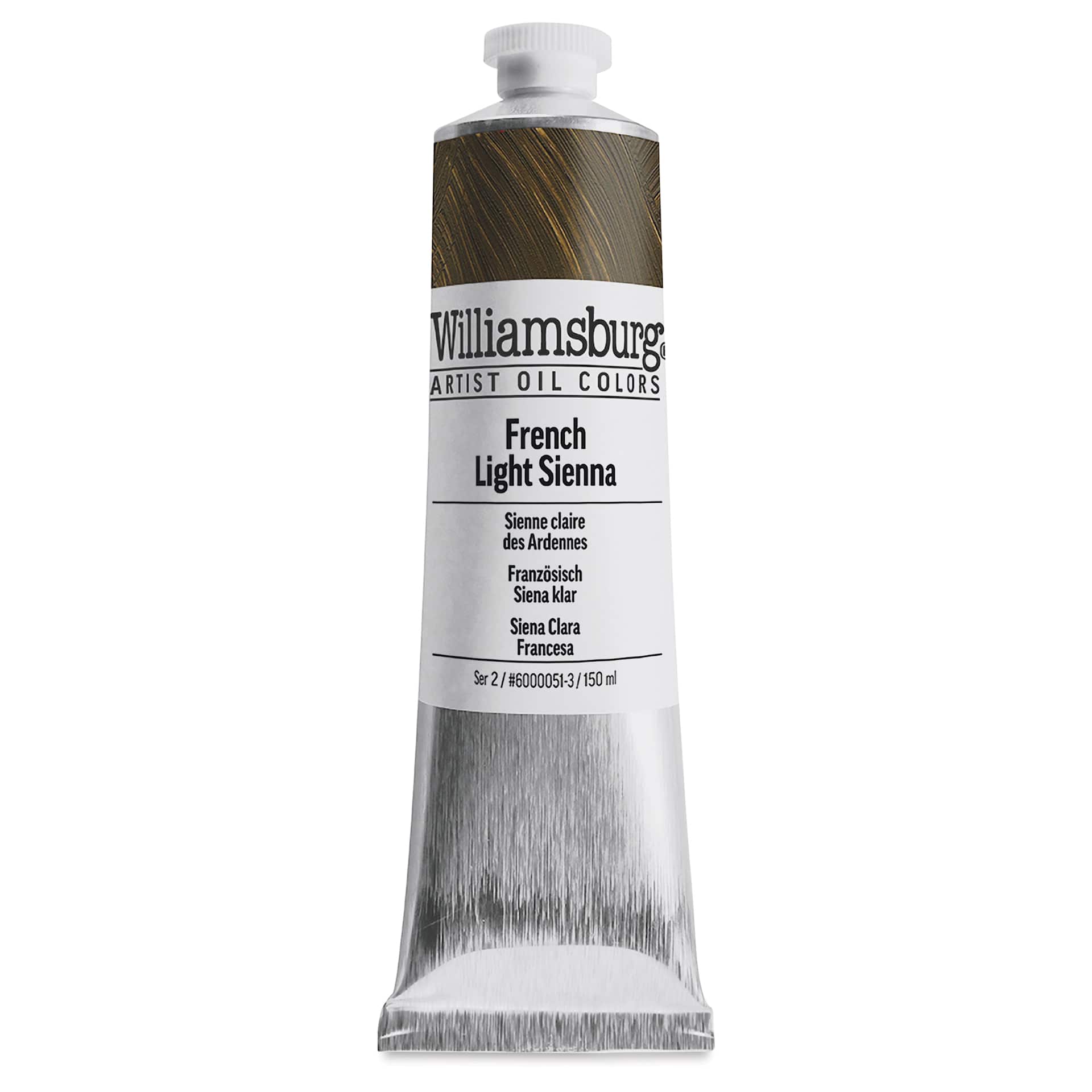 Williamsburg Handmade Oil Paint - French Light Sienna, 150 ml tube