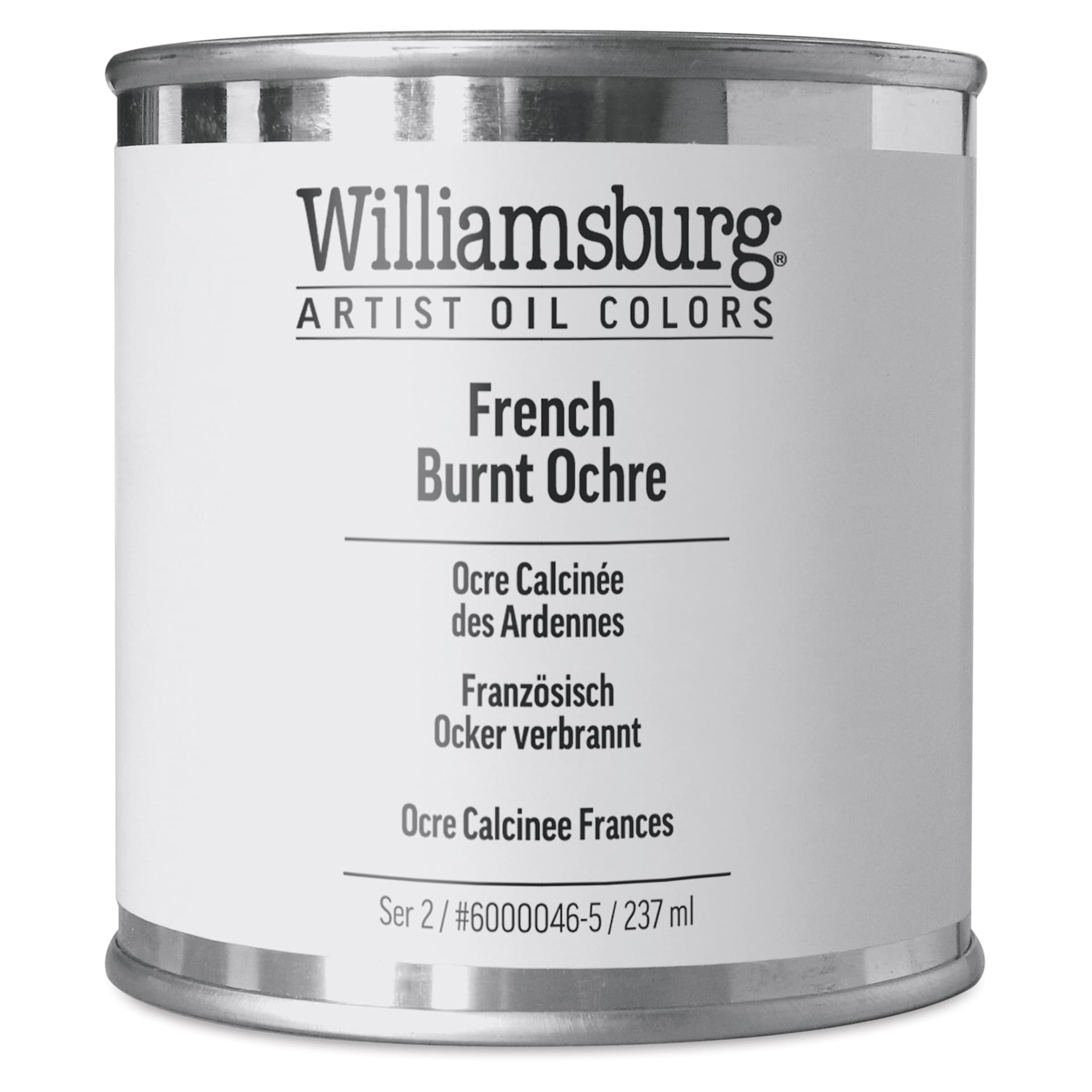 Williamsburg Handmade Oil Paint - French Burnt Ochre, 8 oz can