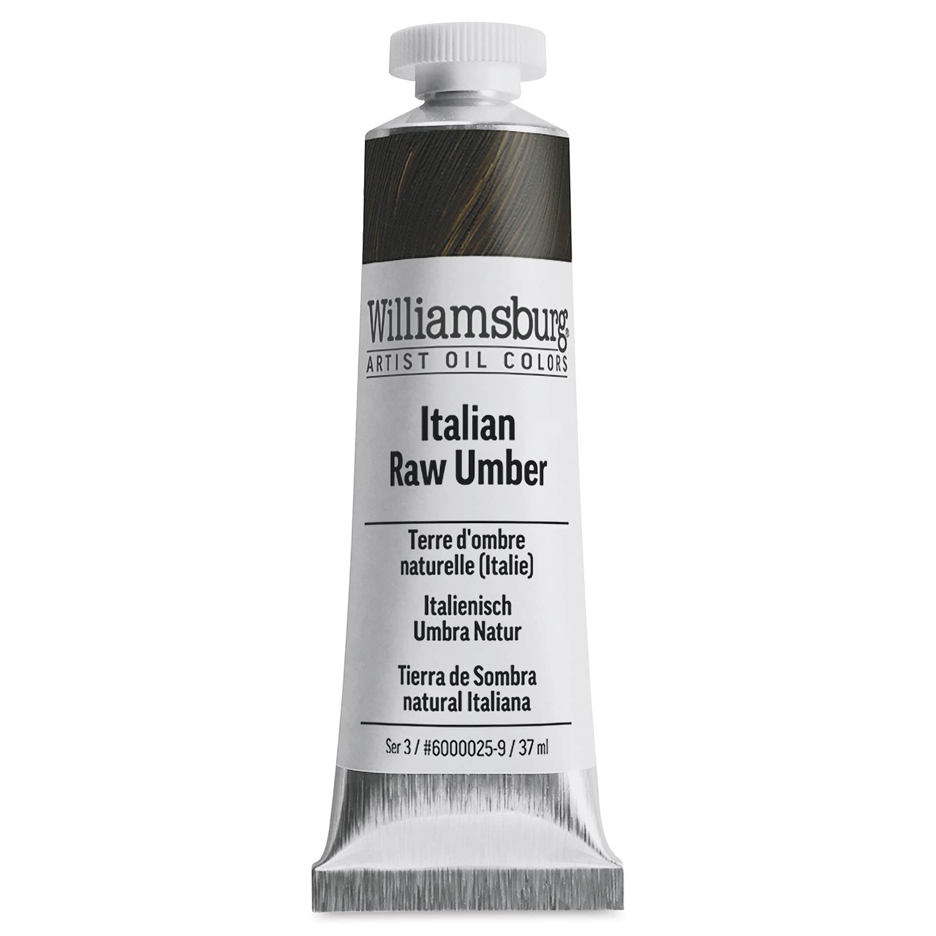 Williamsburg Handmade Oil Paint - Italian Raw Umber, 37 ml tube
