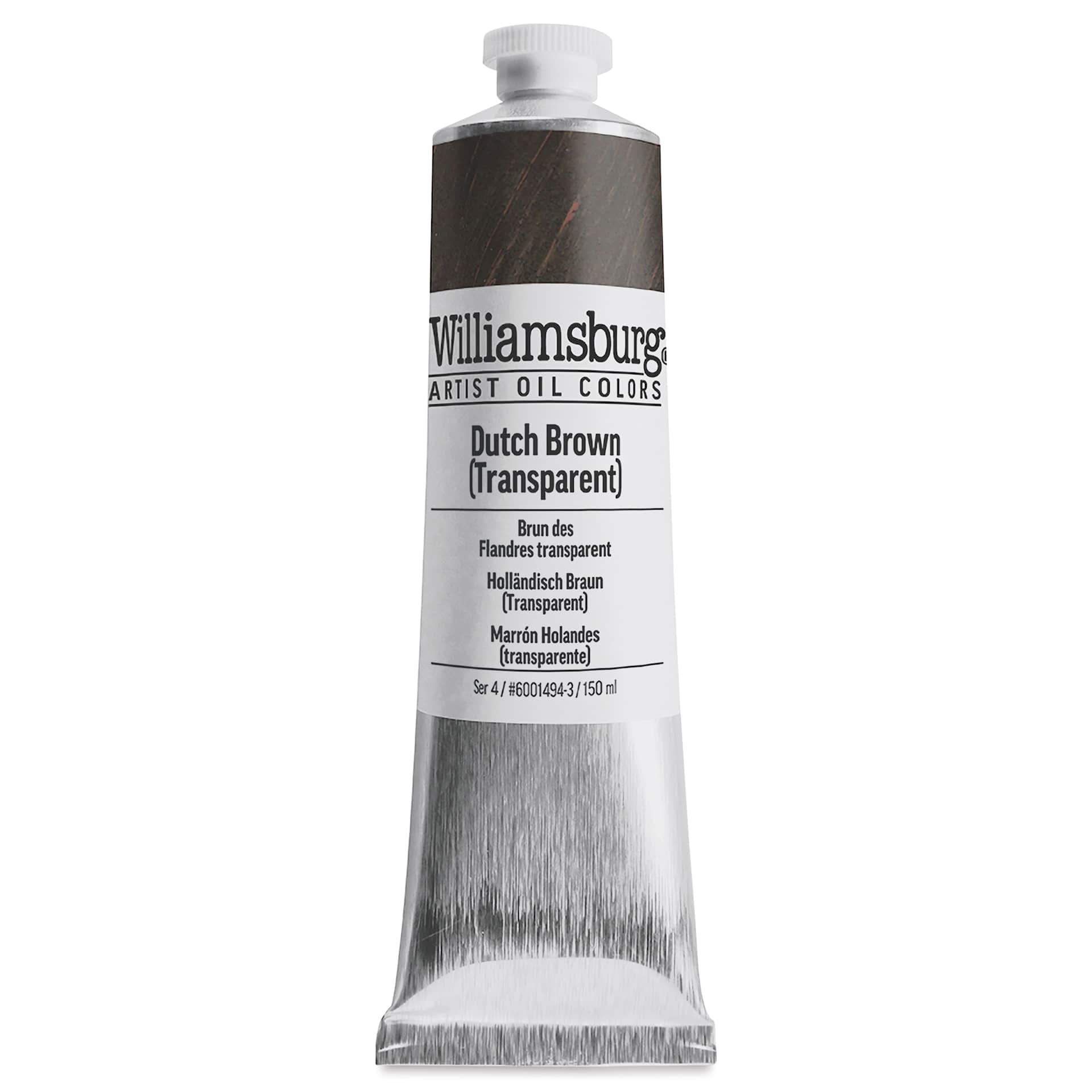 Williamsburg Handmade Oil Paint - Dutch Brown (Transparent), 150 ml tube