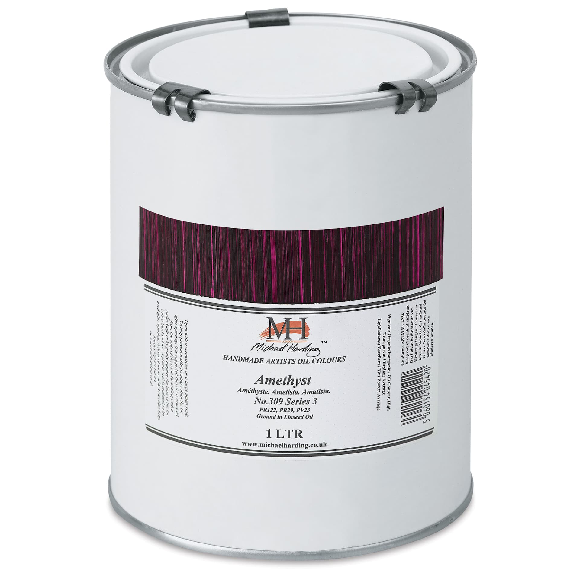 Michael Harding Artists Oil Color - Amethyst, 1 Liter