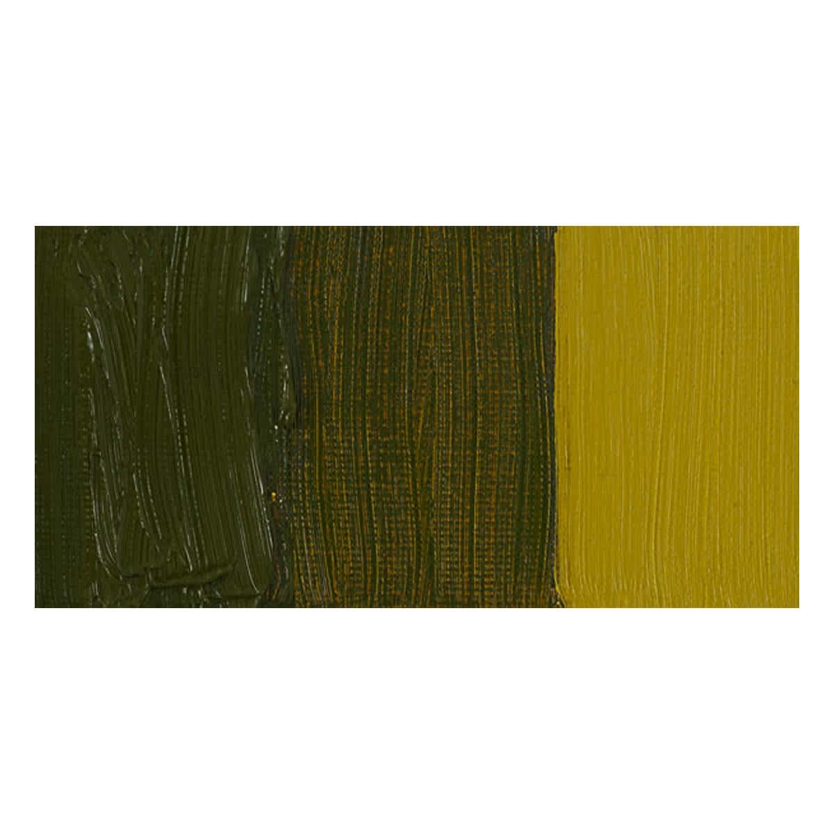 Michael Harding Artists Oil Paint - Green Gold swatch