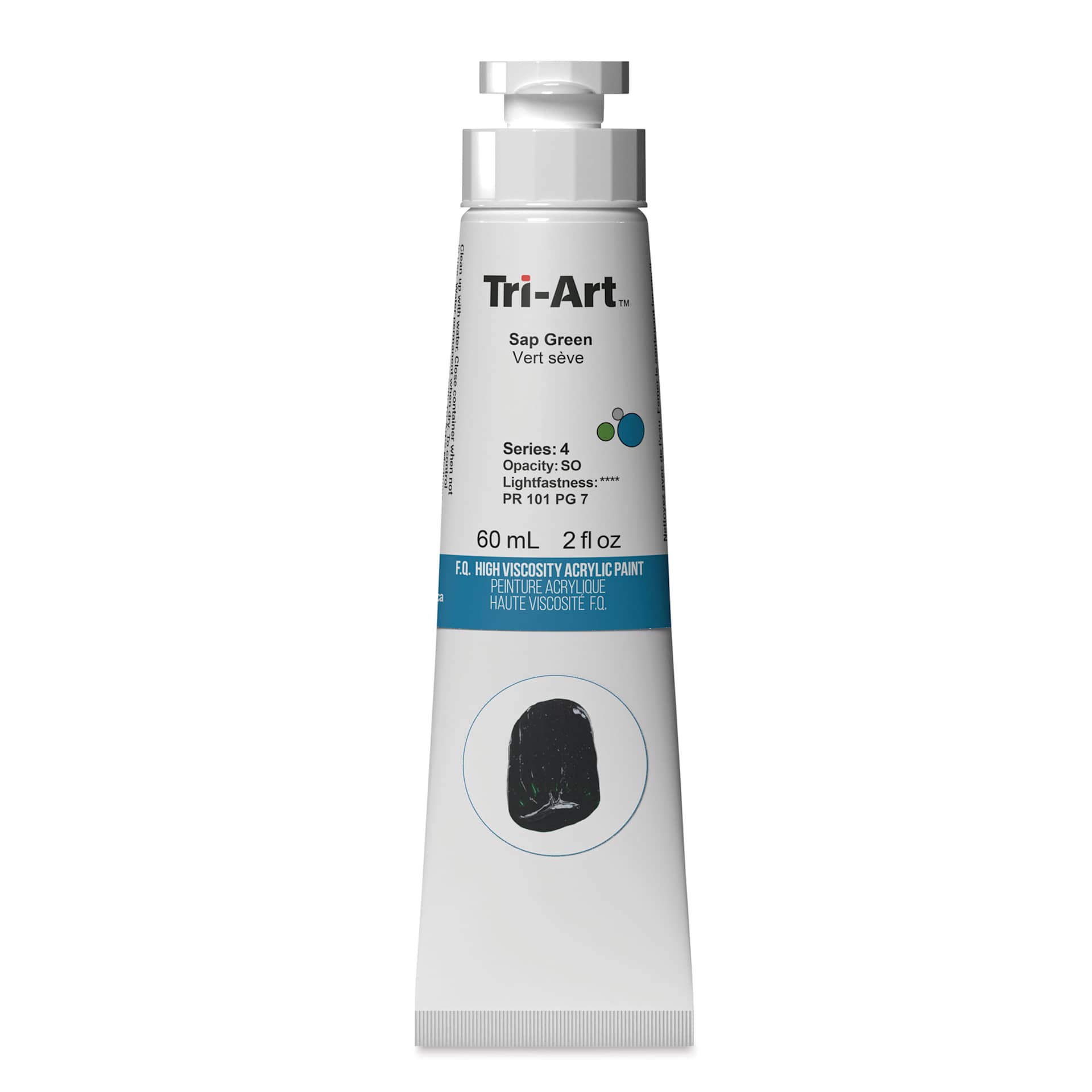 Tri-Art High Viscosity Artist Acrylic - Sap Green, 60 ml tube