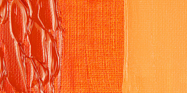 Tri-Art High Viscosity Artist Acrylic - Transparent Permanent Orange swatch