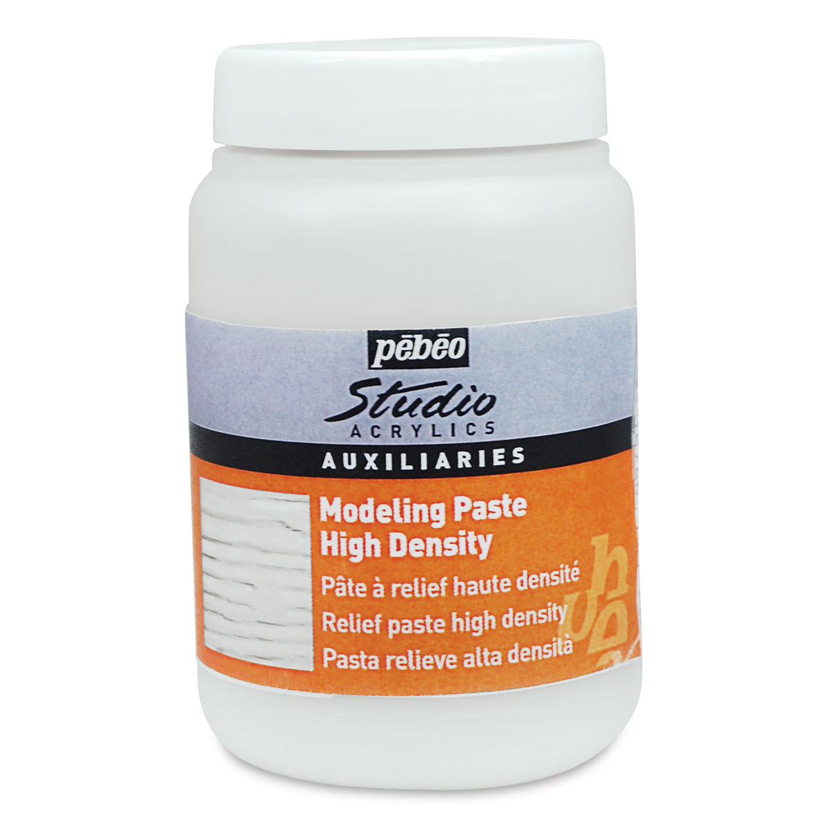 Pebeo Modeling Pastes - Front of High Density 250 ml Jar