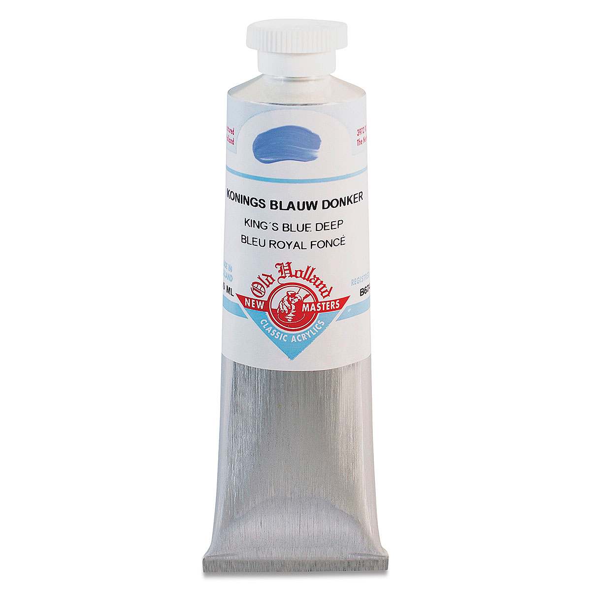 Old Holland New Masters Classic Acrylics - King's Blue Deep, 60 ml tube