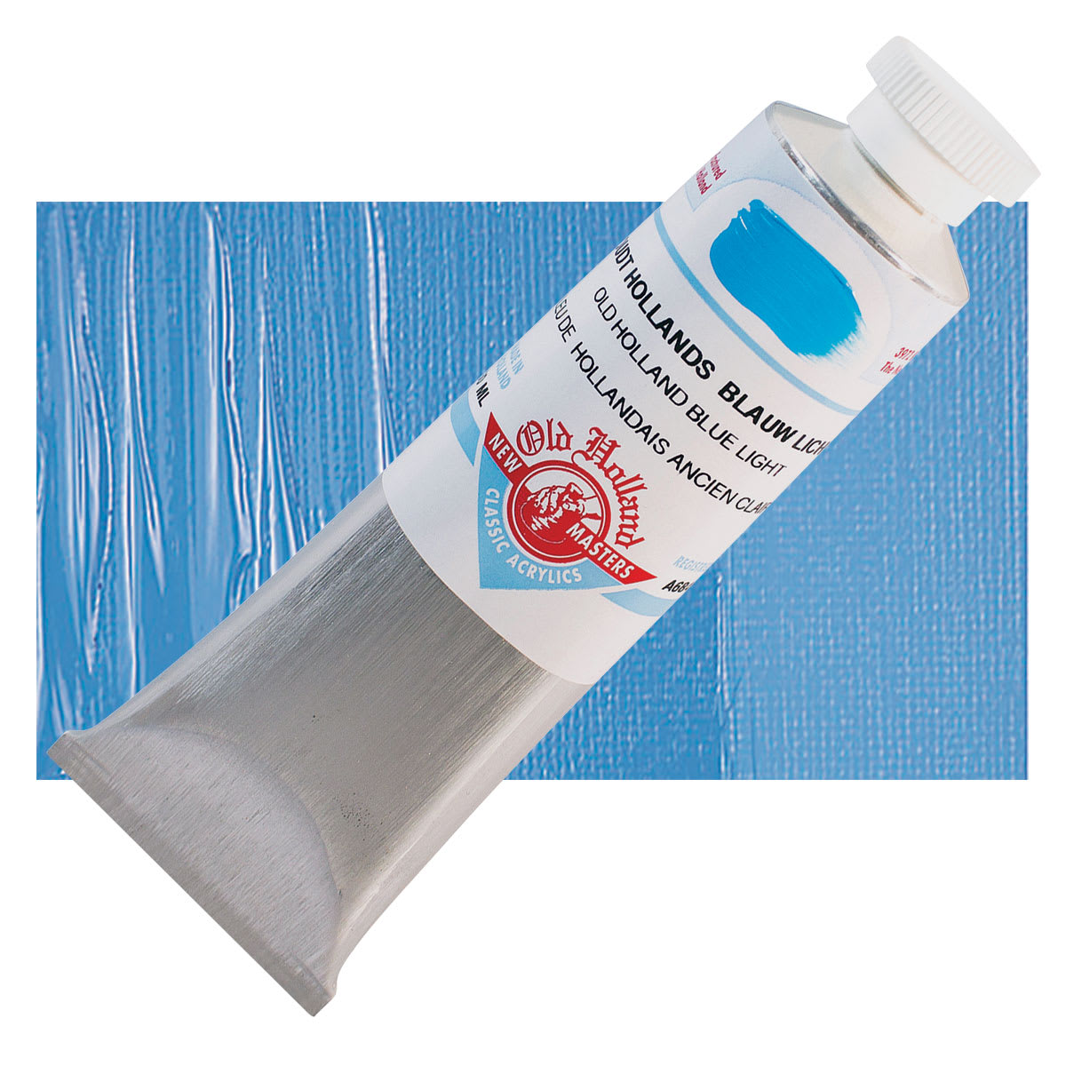 Old Holland New Masters Classic Acrylic Paint - Old Holland Blue Light and swatch