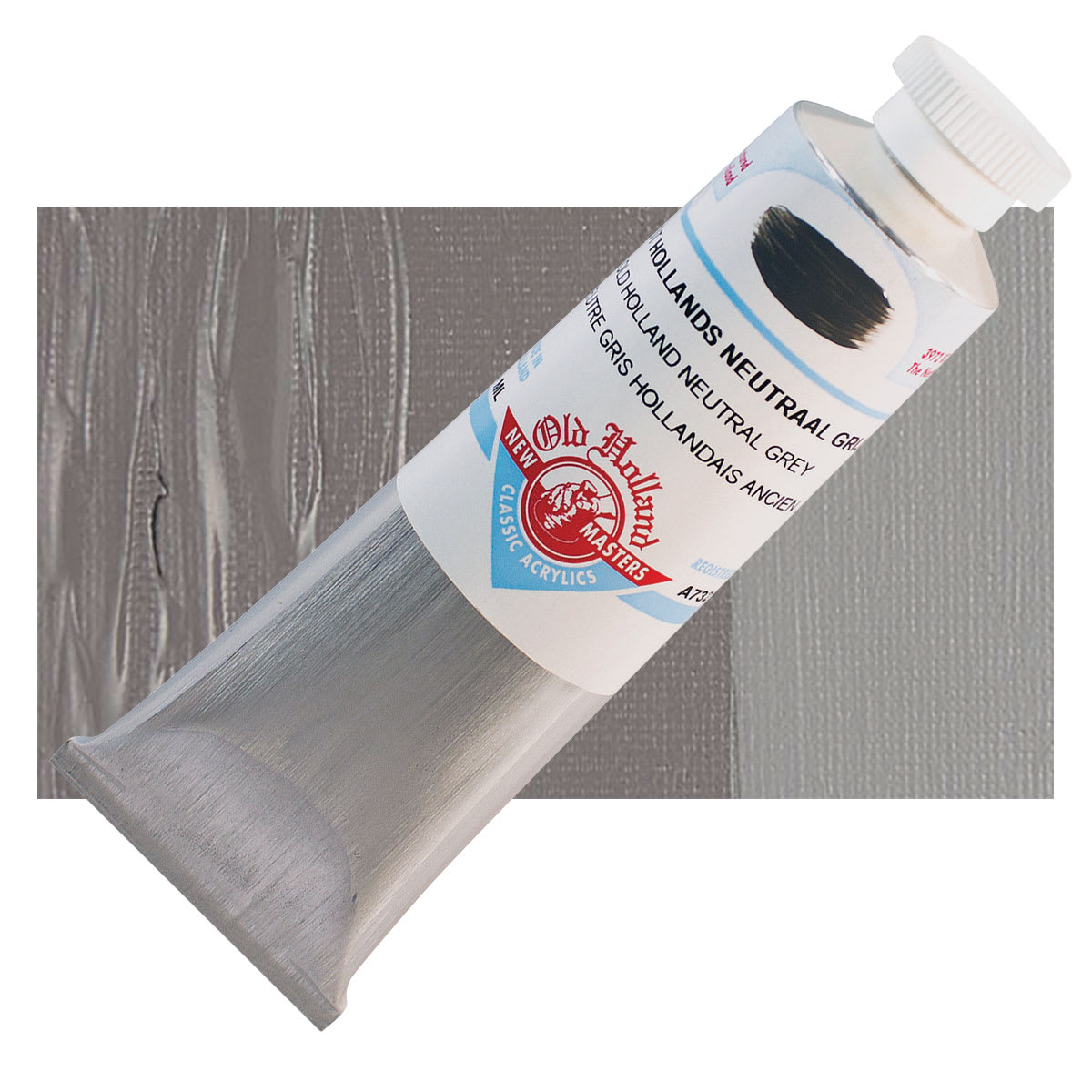 Old Holland New Masters Classic Acrylic Paint - Old Holland Neutral Gray and swatch