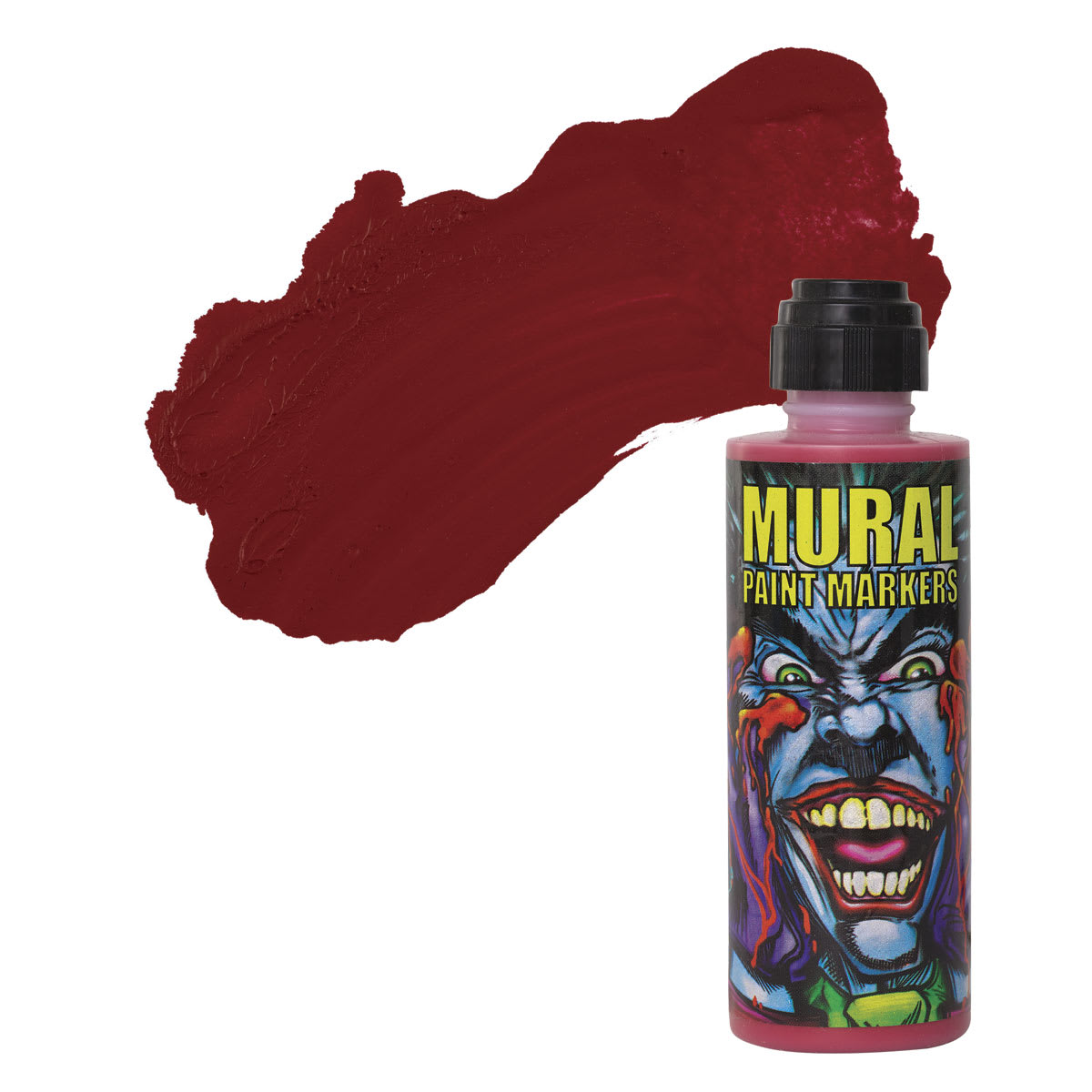 Chroma Mural Paint Marker - Stop, 4 oz Bottle and swatch