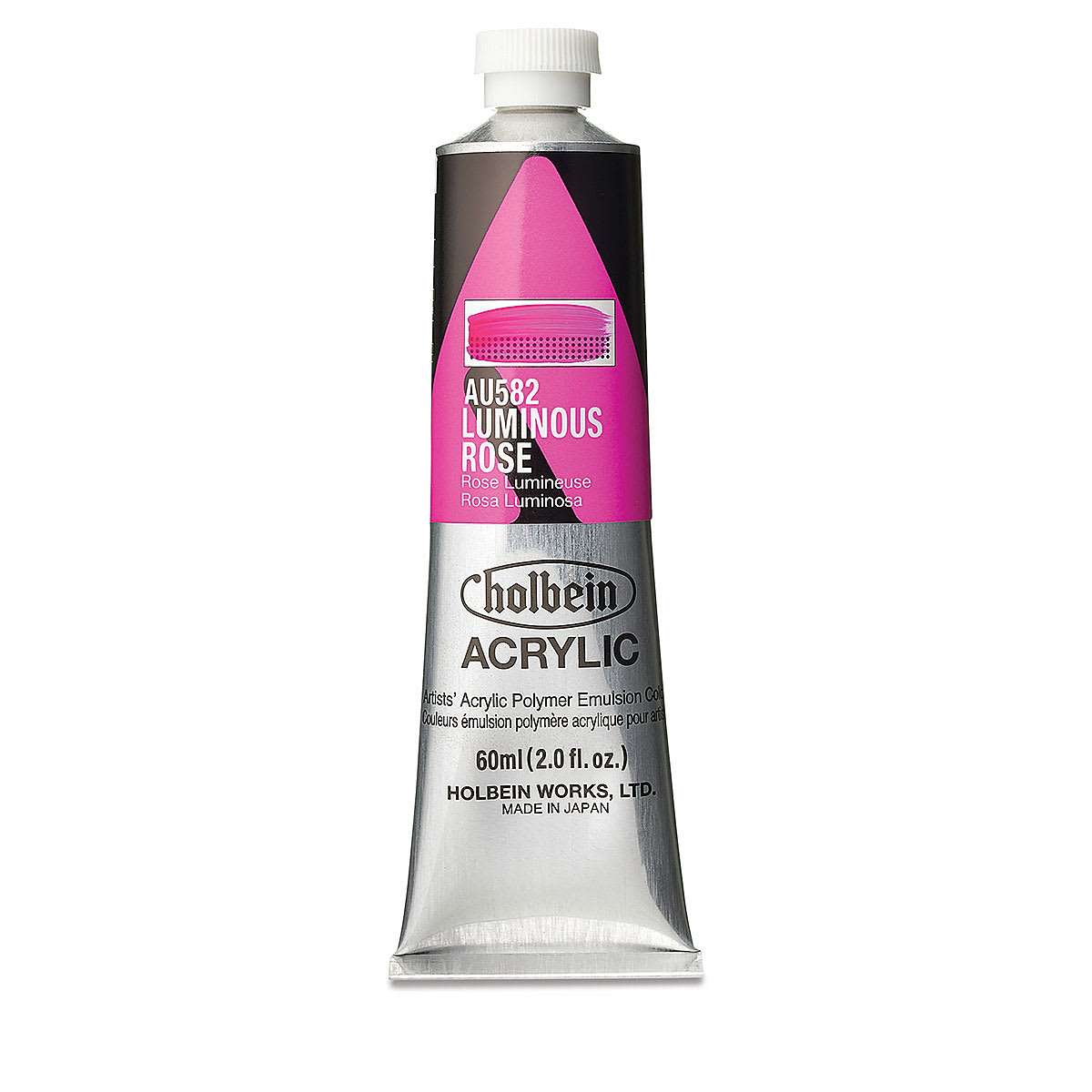 Holbein Heavy Body Artist Acrylics - Luminous Rose, 60 ml tube