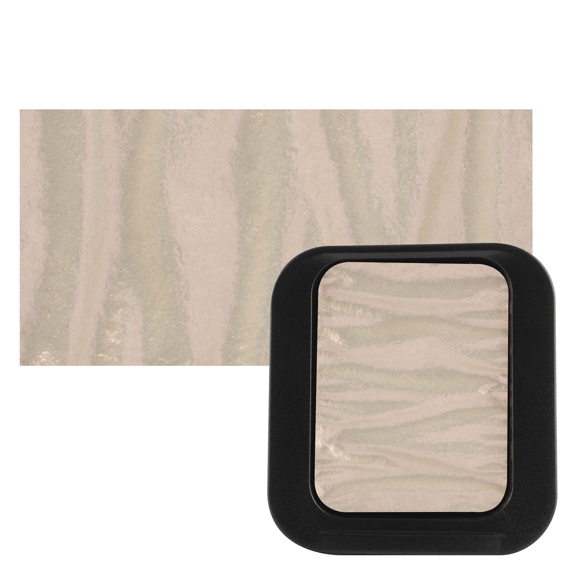 Finetec Artist Mica Watercolor - Golden Copper (Iridescent) pan and swatch
