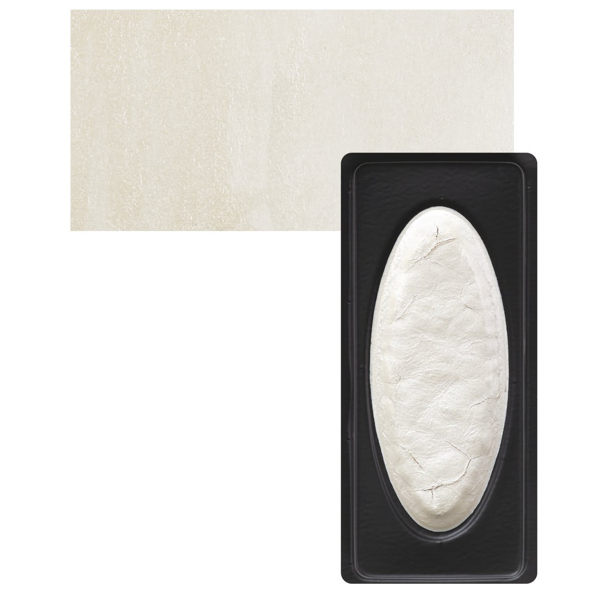 Richeson Collegiate Semi-Moist Metallic Watercolor - Mirror and swatch