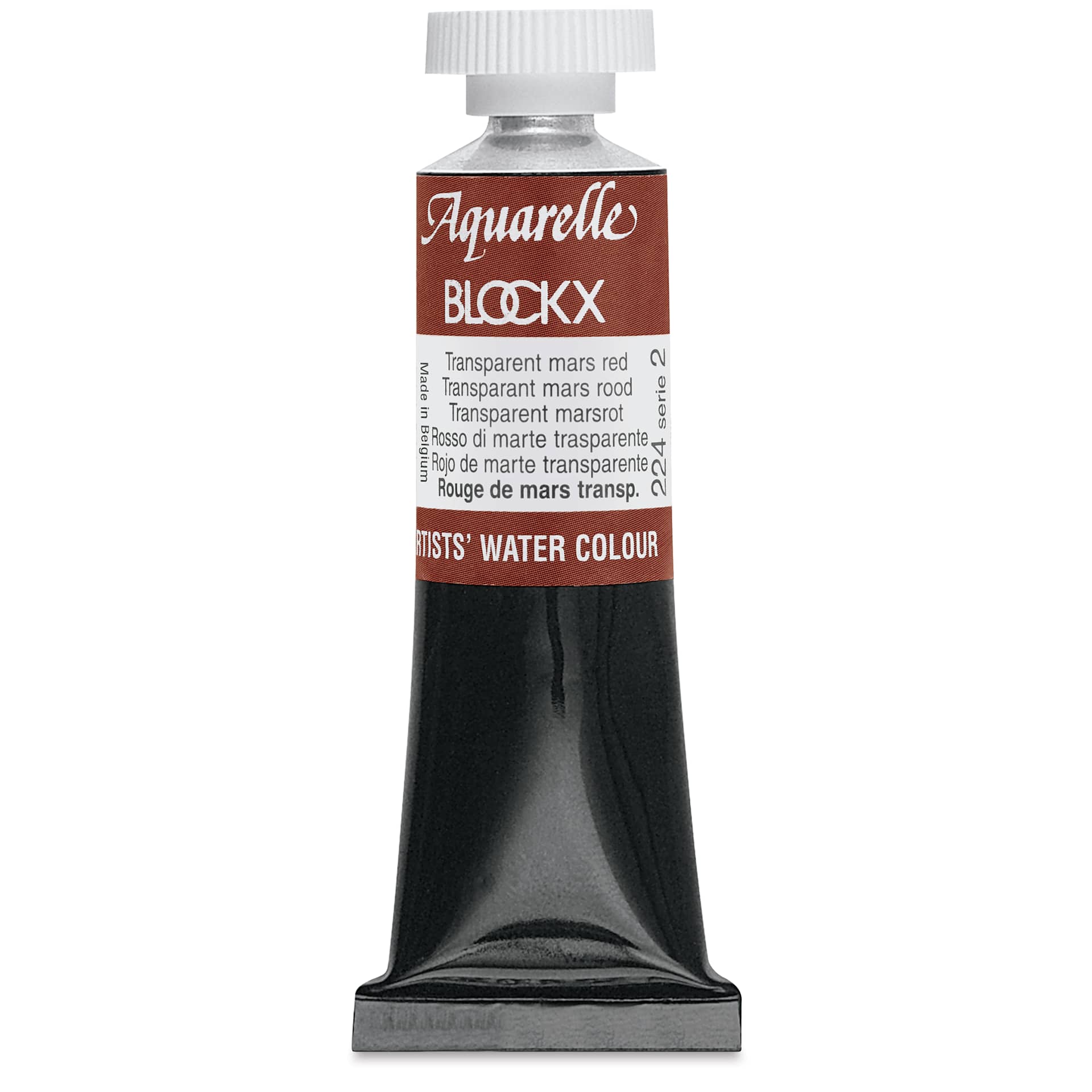 Blockx Artists' Watercolor - Transparent Mars Red, 15 ml Tube