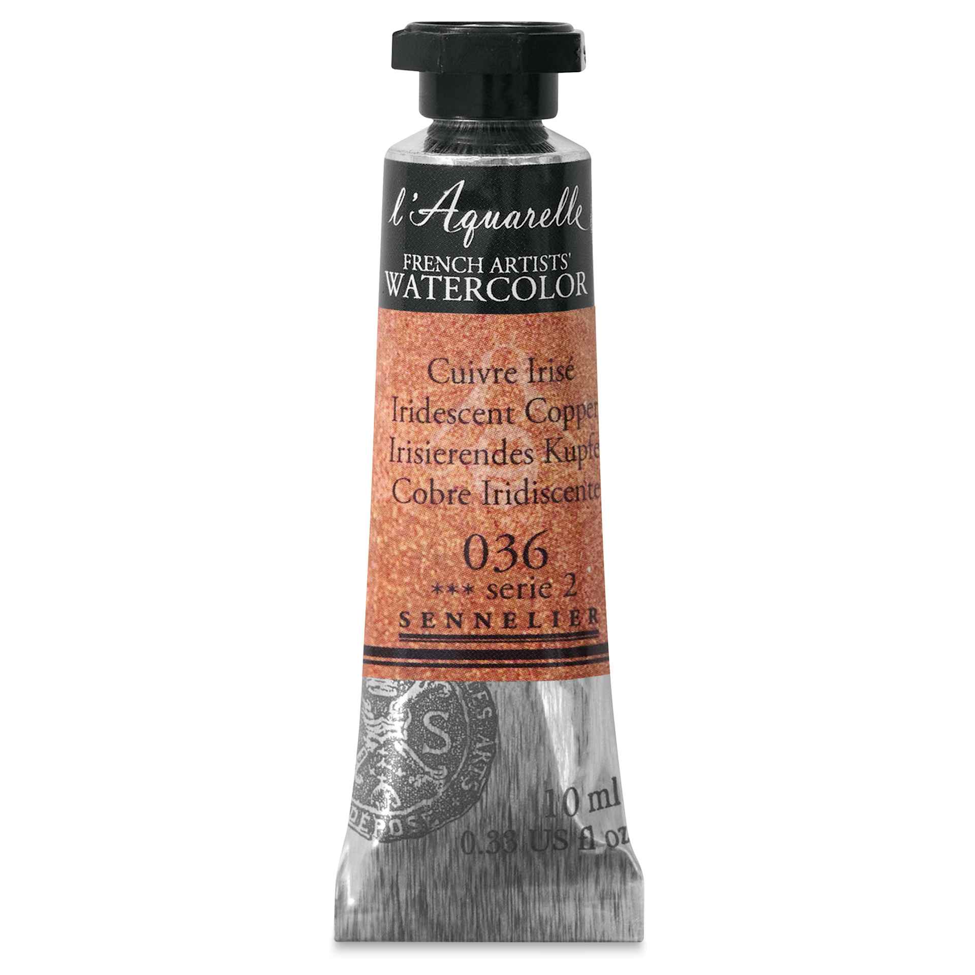 Sennelier French Artists' Watercolor - Iridescent Copper, 10 ml Tube