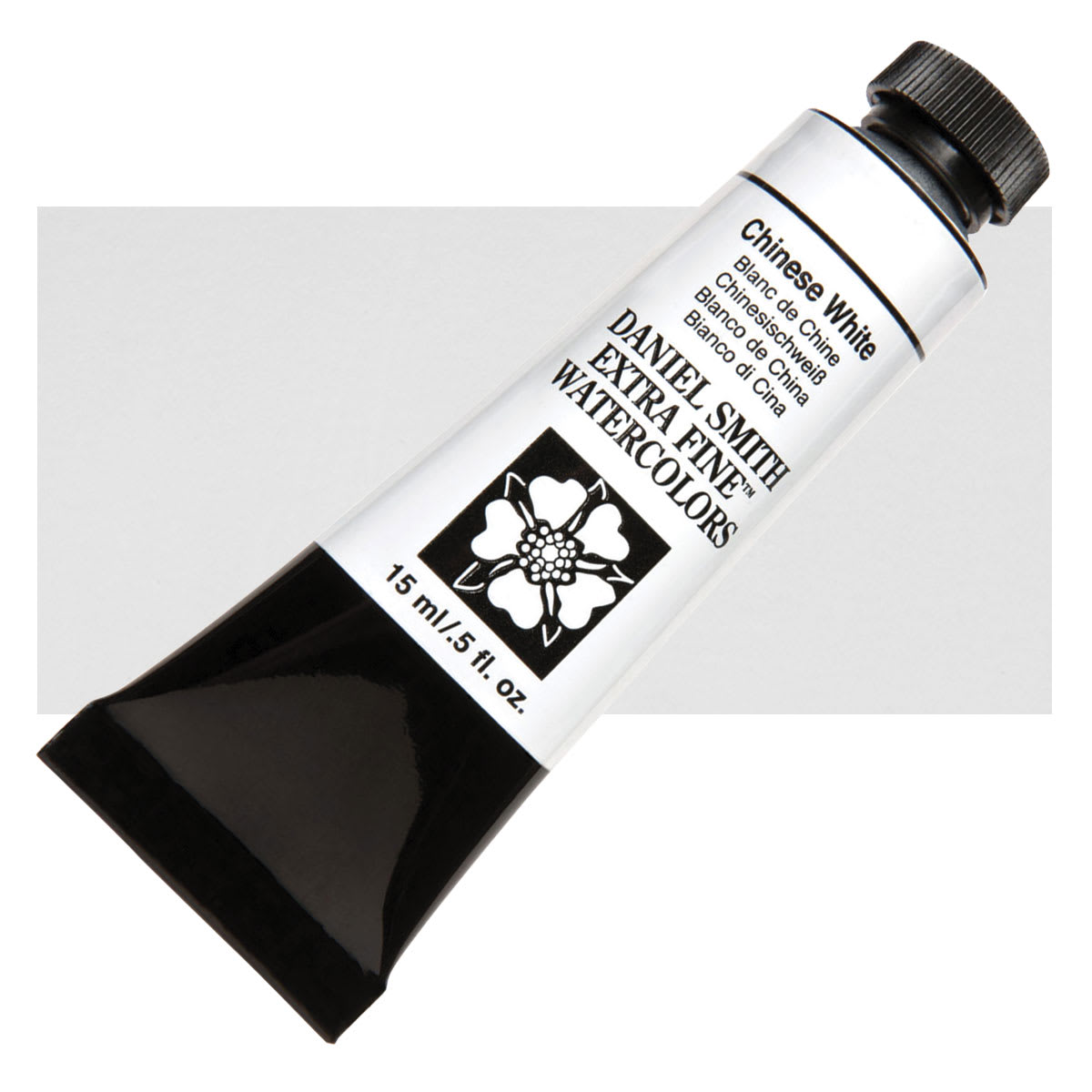 Daniel Smith Extra Fine Watercolor - Chinese White, 15 ml Tube and swatch