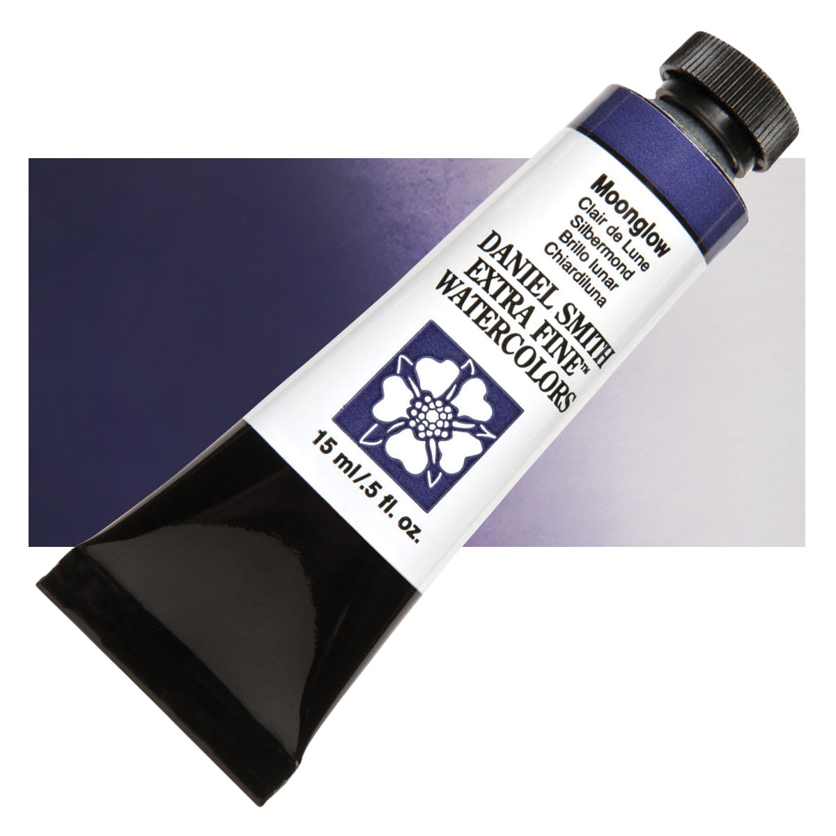 Daniel Smith Extra Fine Watercolor - Moonglow, 15 ml Tube and swatch