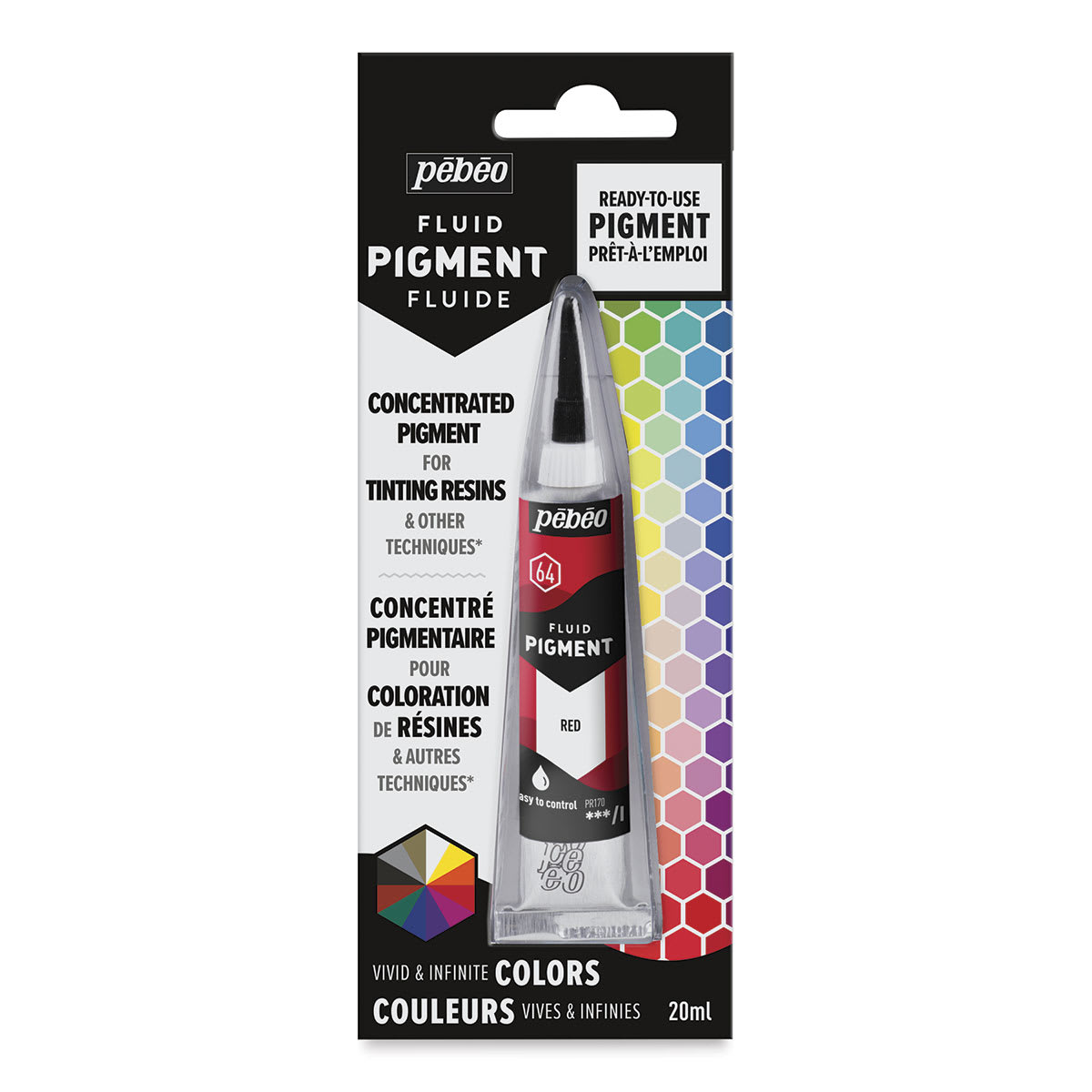 Pebeo Fluid Pigments - Red, 20 ml, Tube