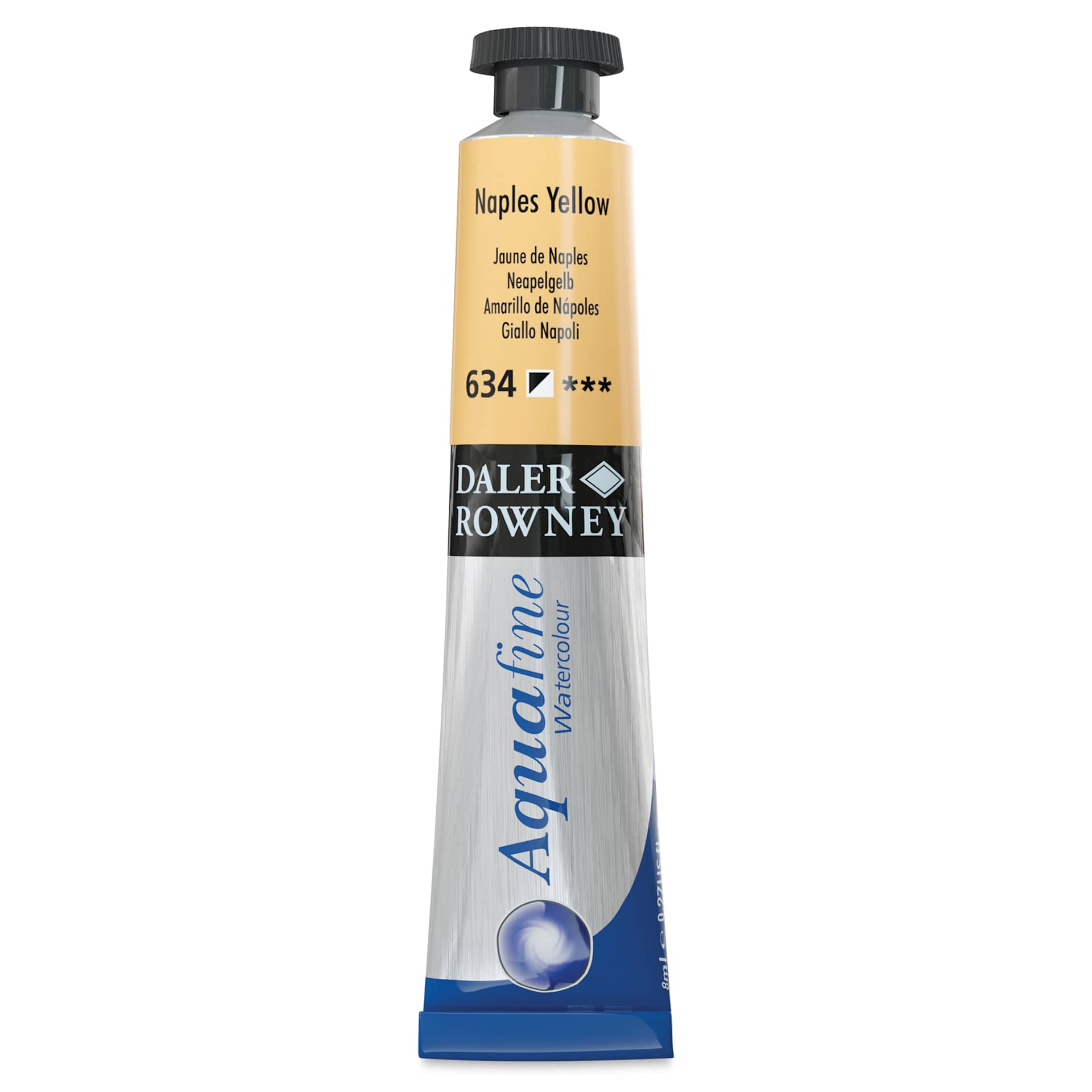 Daler-Rowney Aquafine Watercolors and Sets - Naples Yellow, 8 ml, Tube