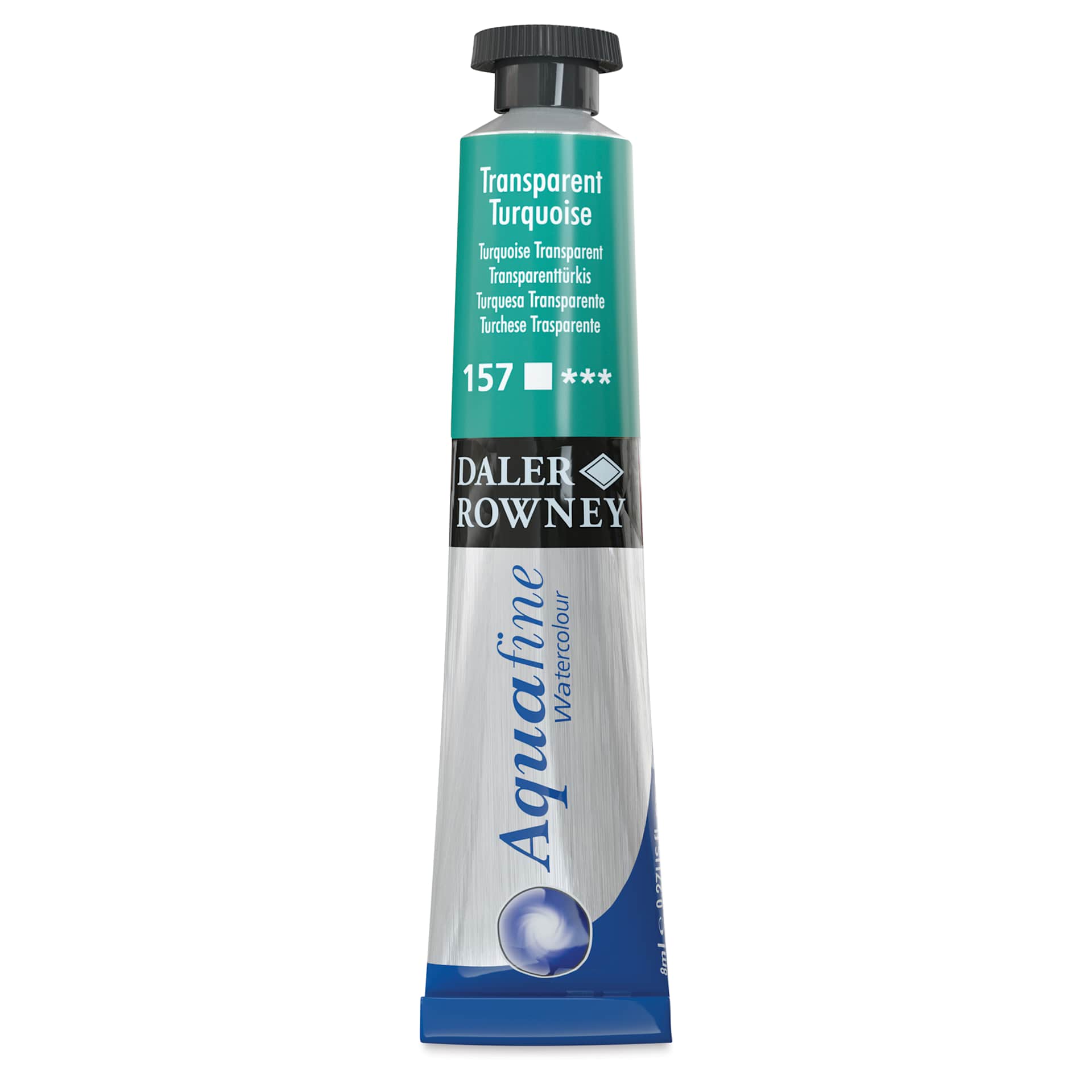 Daler-Rowney Aquafine Watercolors and Sets - Transparent Turquoise, 8 ml, Tube