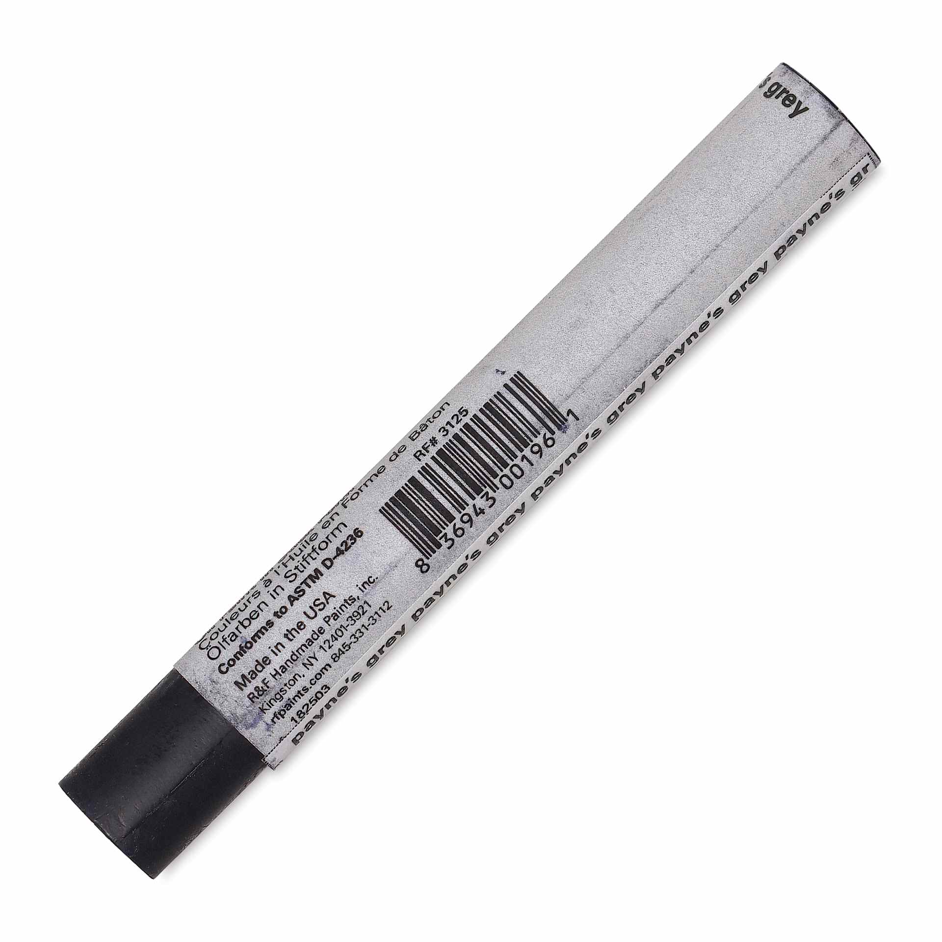 R&F Drawing Oil Stick - Payne's Grey, 12 ml back
