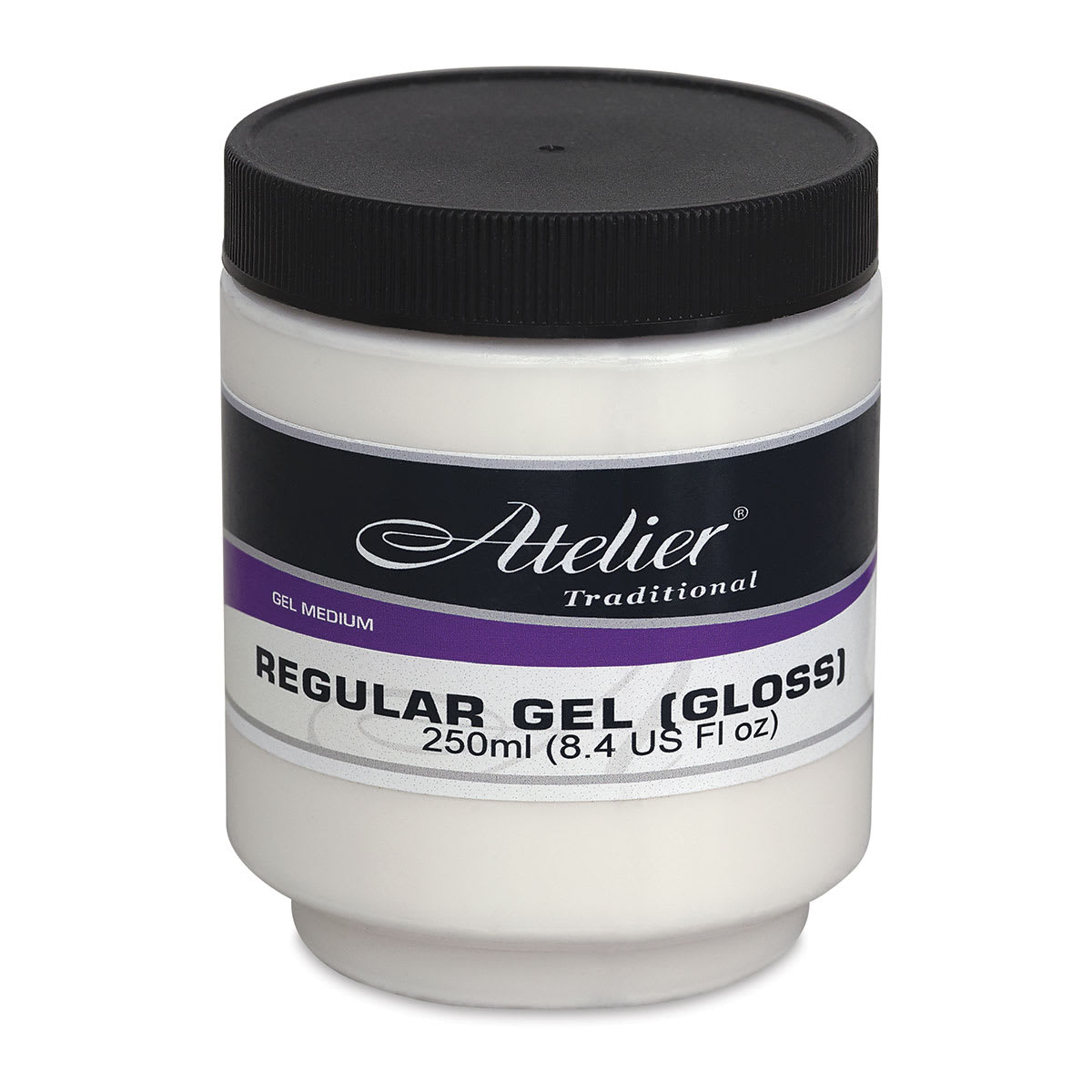 Chroma Atelier Regular Gel - Front of 250 ml Gloss Jar