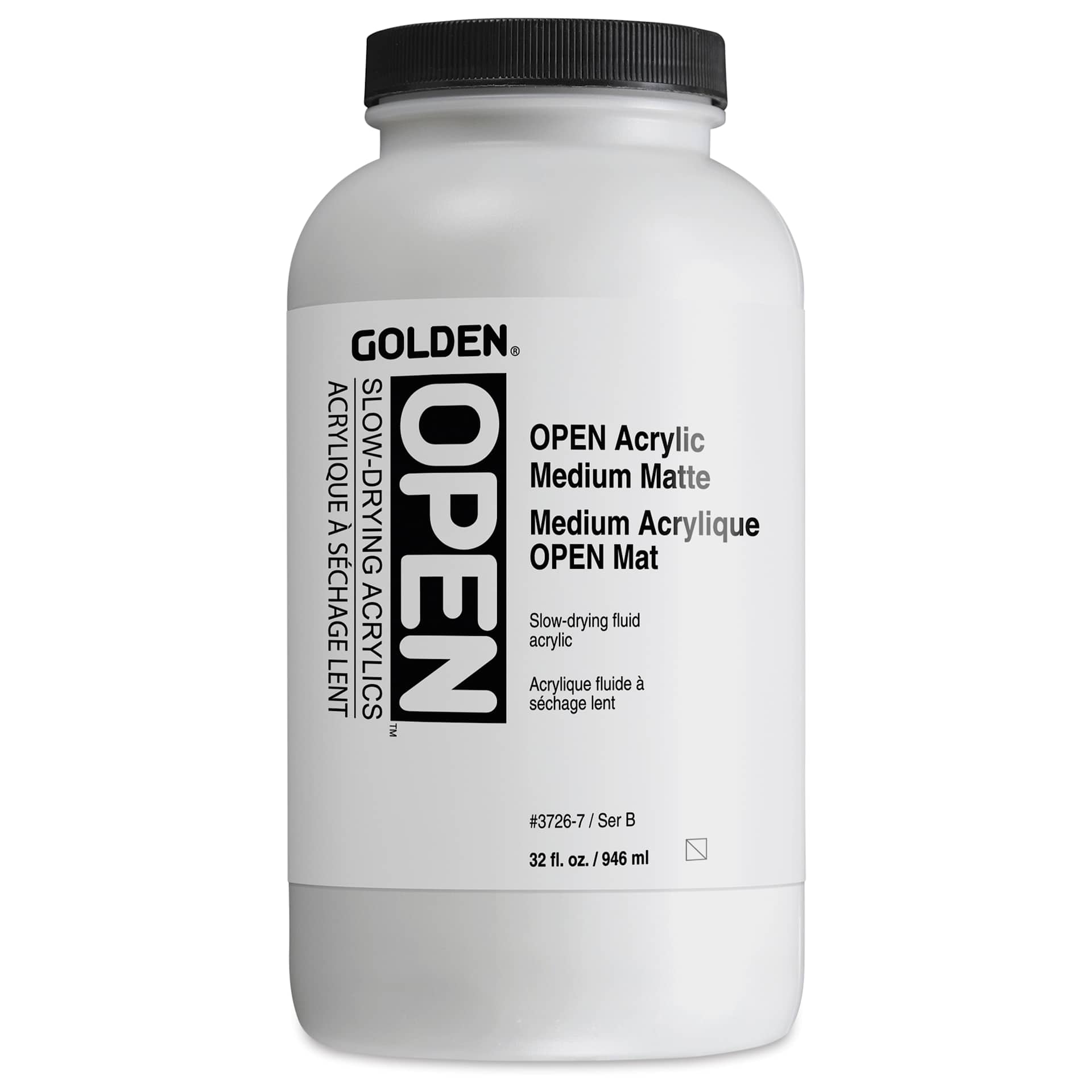 Golden Open Acrylic Medium - Matte, 32 oz jar