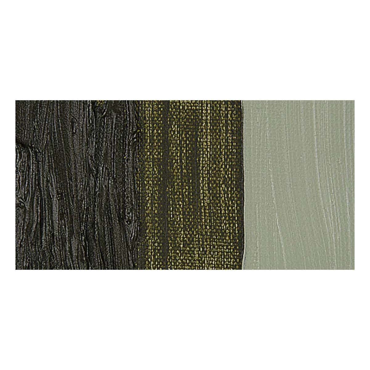 Maimeri Italian Natural Earth Oil Paint - Antique Green Earth from Verona swatch