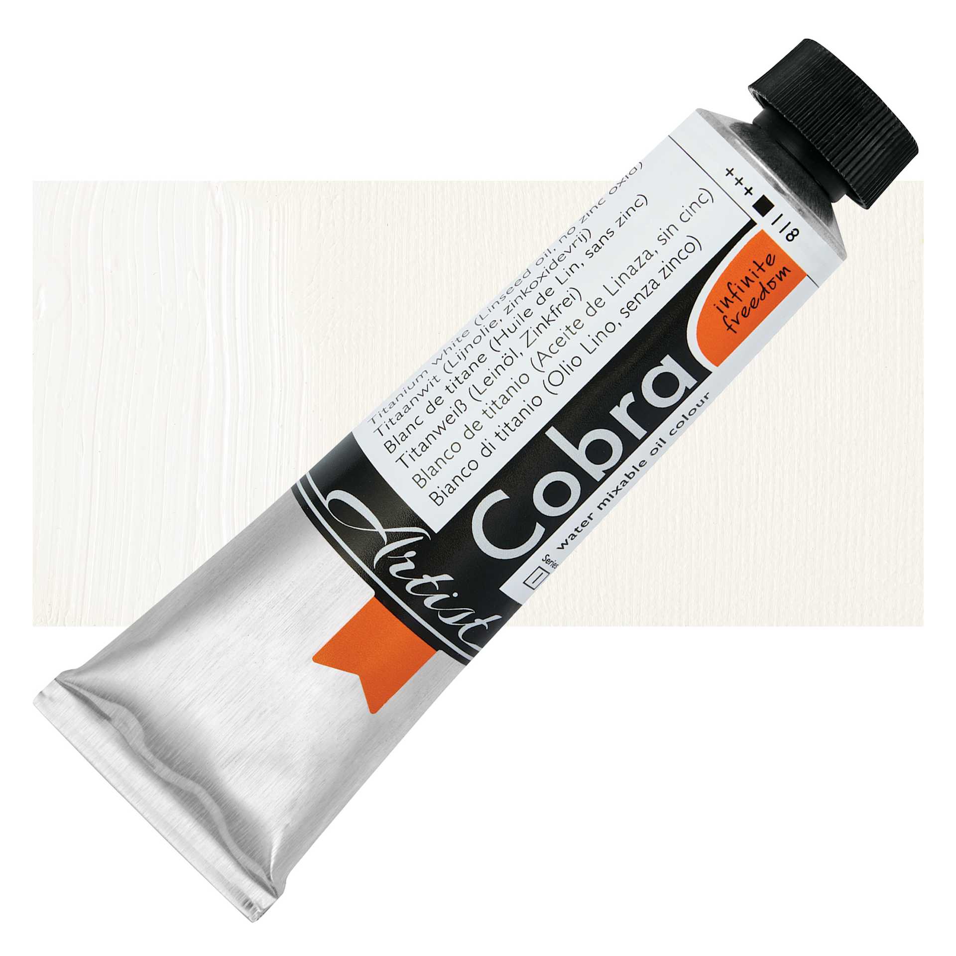 Cobra Artist Water Mixable Oil Paint Titanium White, Linseed Oil