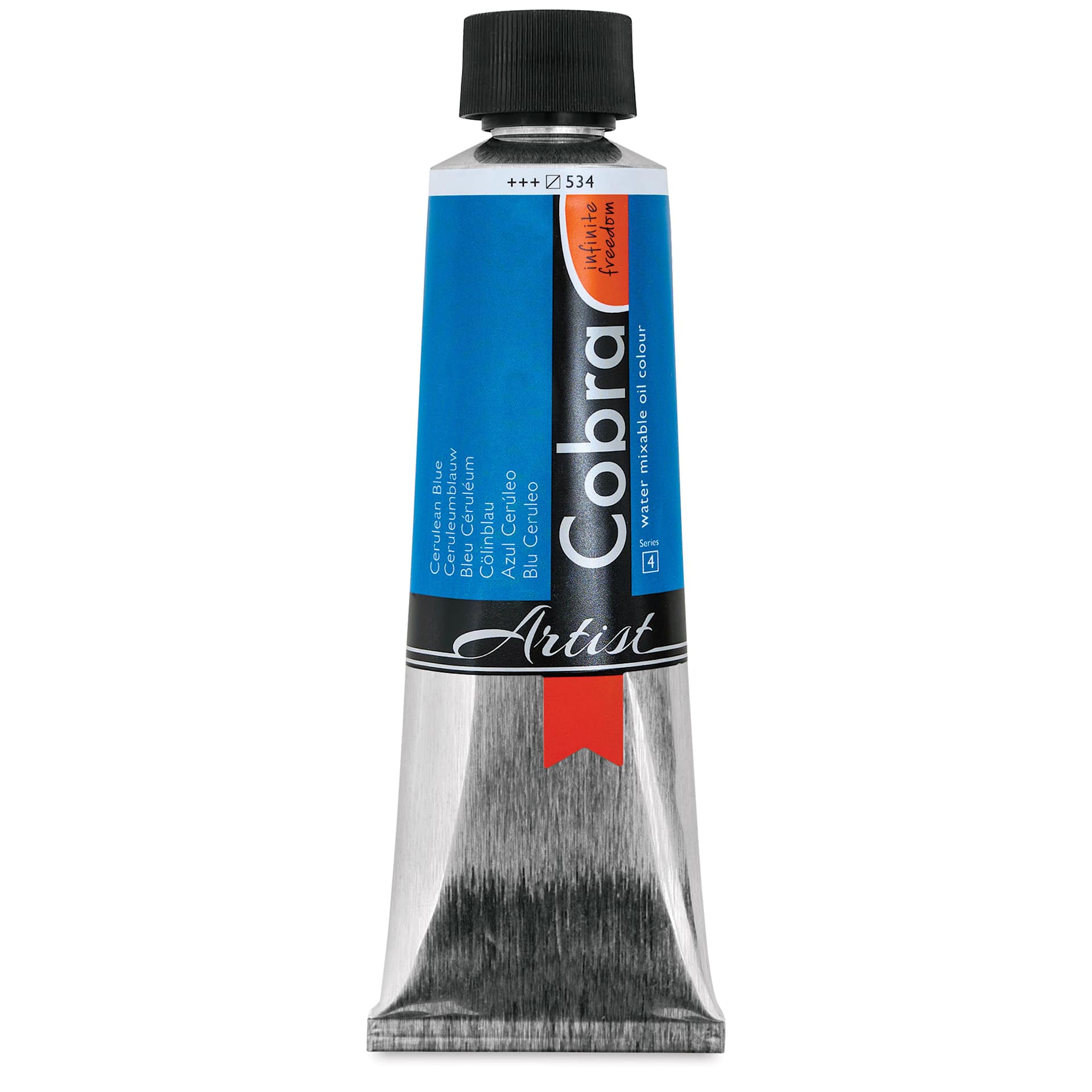 Cobra Artist Water Mixable Oil Paint - Cerulean Blue, 150 ml tube