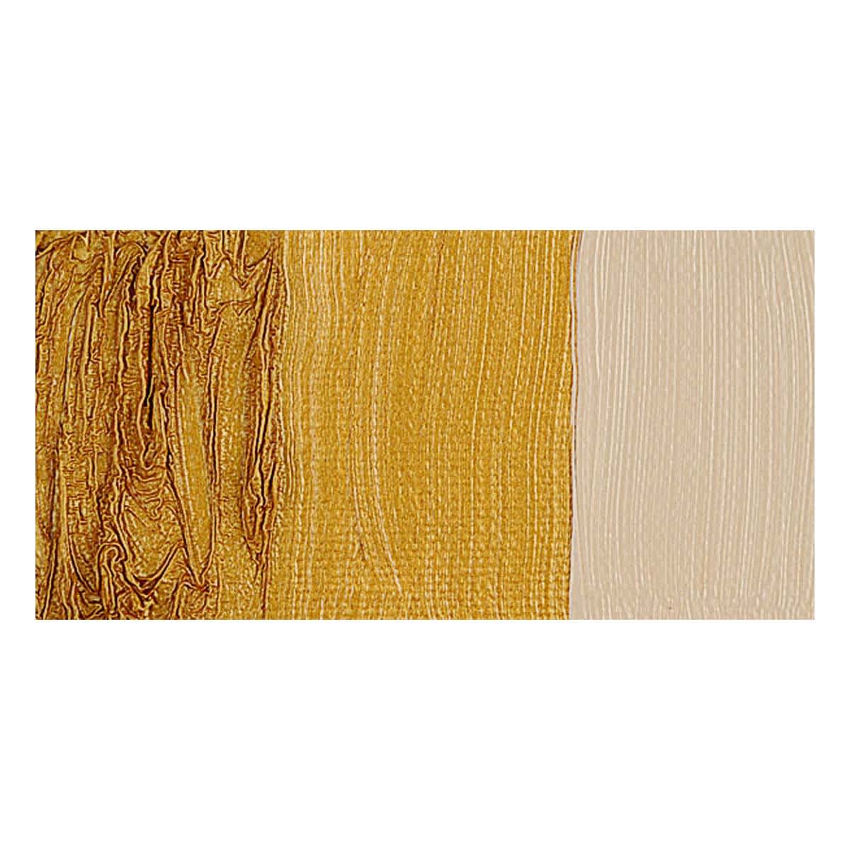 Royal Talens Cobra Water Mixable Oil Paint - Deep Gold (Metallic) swatch