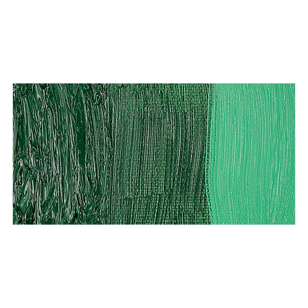Royal Talens Cobra Water Mixable Oil Paint - Permanent Green Deep swatch