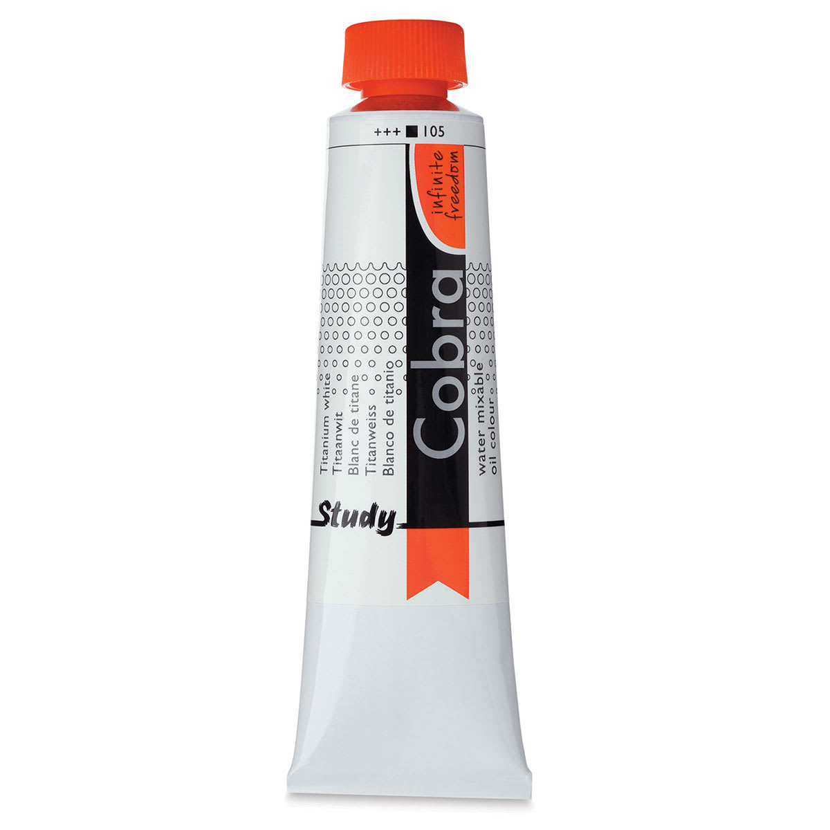 Royal Talens Cobra Study Water Mixable Oil Colors - Titanium White, 40 ml tube